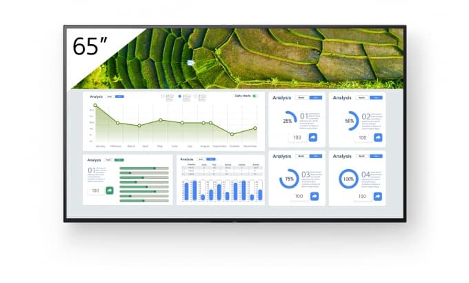 SONY BRAVIA PROFESSIONAL DISPLAYS FW-65BZ30L - CLASSE DE DIAGONALE 65 BZ30L SERIES ECRAN LCD RETRO-ECLAIRE PAR LED - SIGNALISATION NUMERIQUE - ANDROID TV - 4K UHD (2160P) 3840 X 2160 - HDR - DIRECT LED