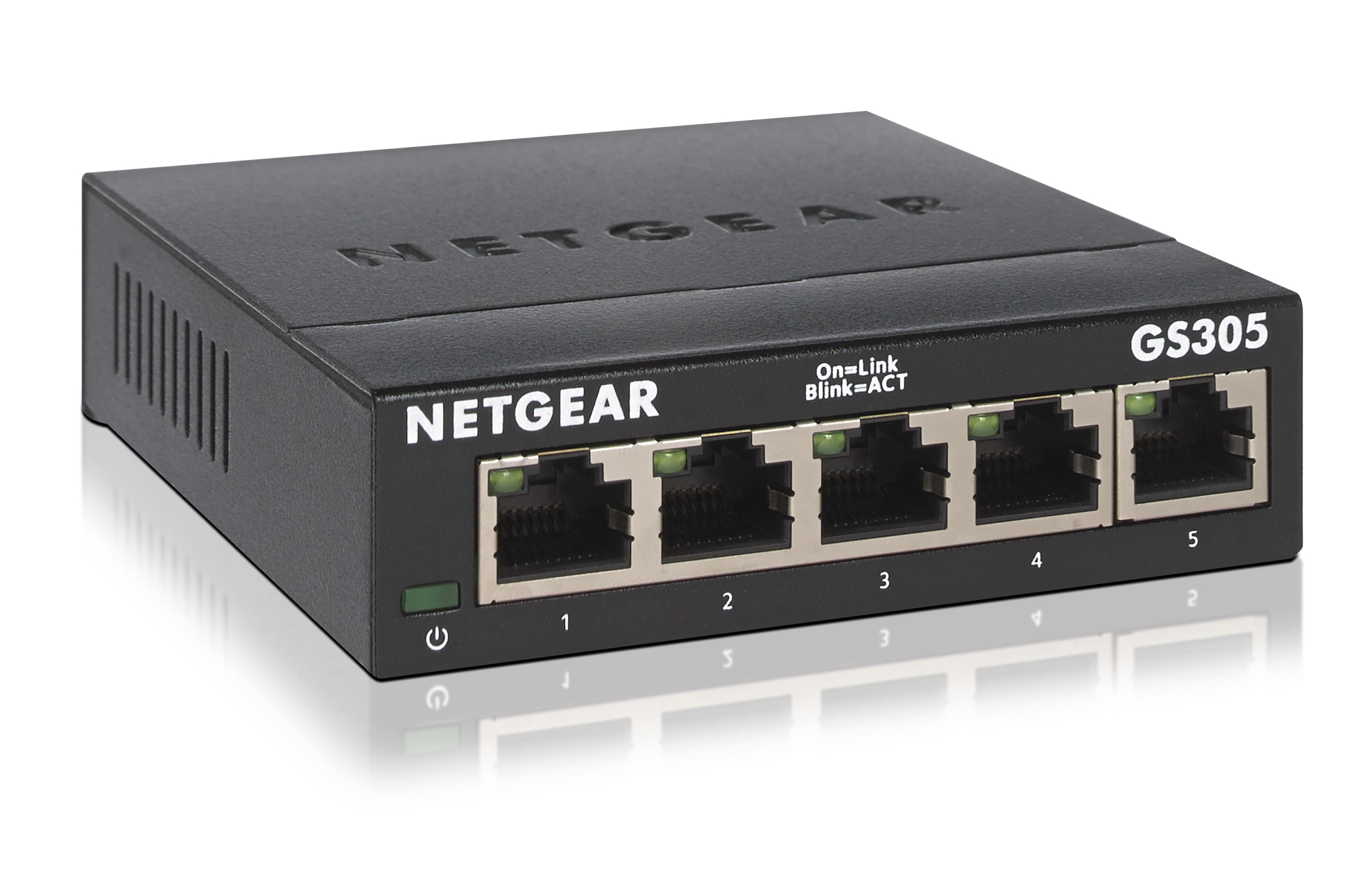 NETGEAR GS305 - COMMUTATEUR - NON GÉRÉ - 5 X 10/100/1000 - DE BUREAU, FIXATION MURALE