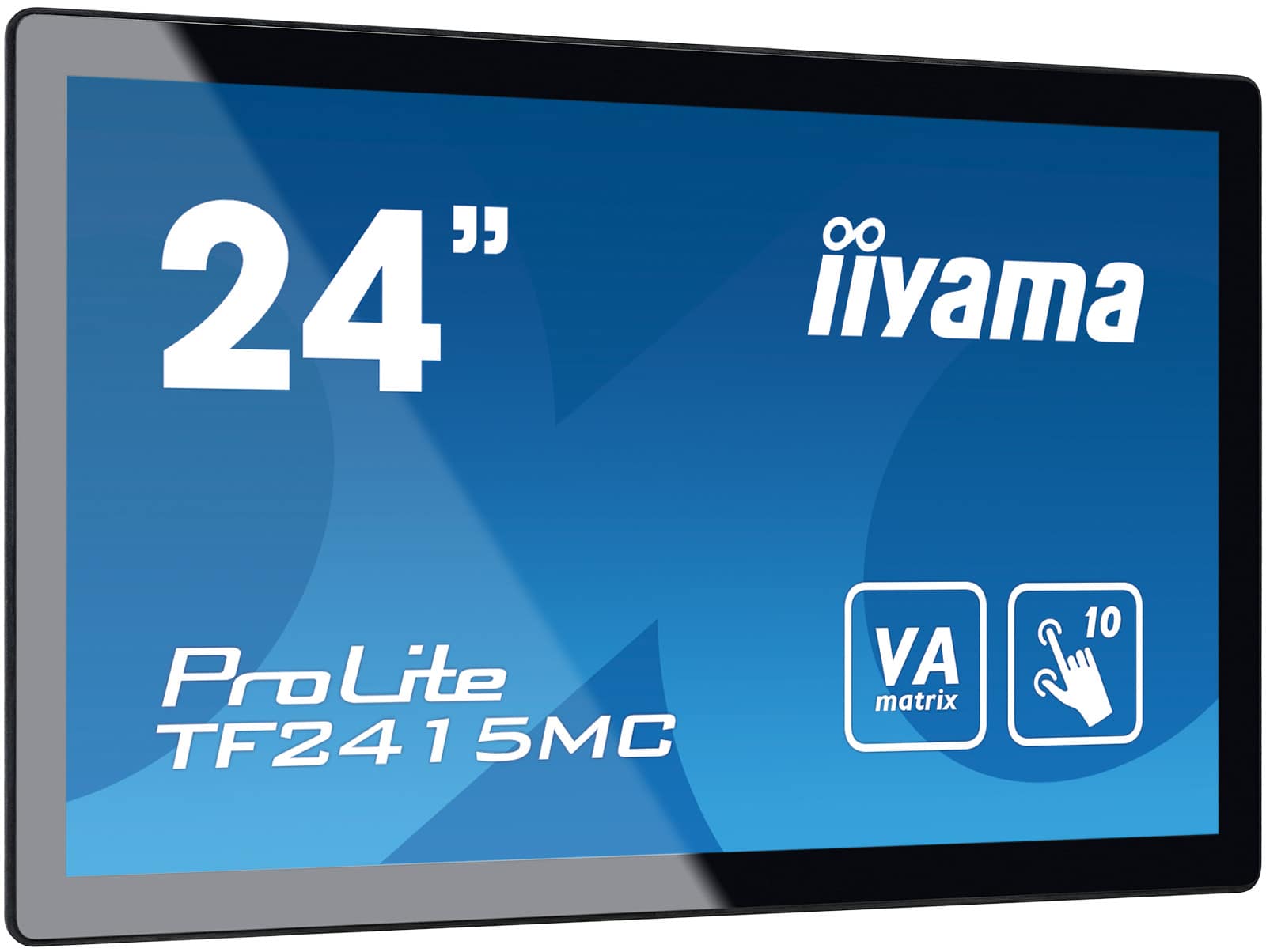 IIYAMA PROLITE TF2415MC-B2 - ÉCRAN LED - 23.8" - CADRE OUVERT - ÉCRAN TACTILE - 1920 X 1080 FULL HD (1080P) @ 60 HZ - VA - 350 CD/M² - 3000:1 - 16 MS - HDMI, VGA, DISPLAYPORT - NOIR