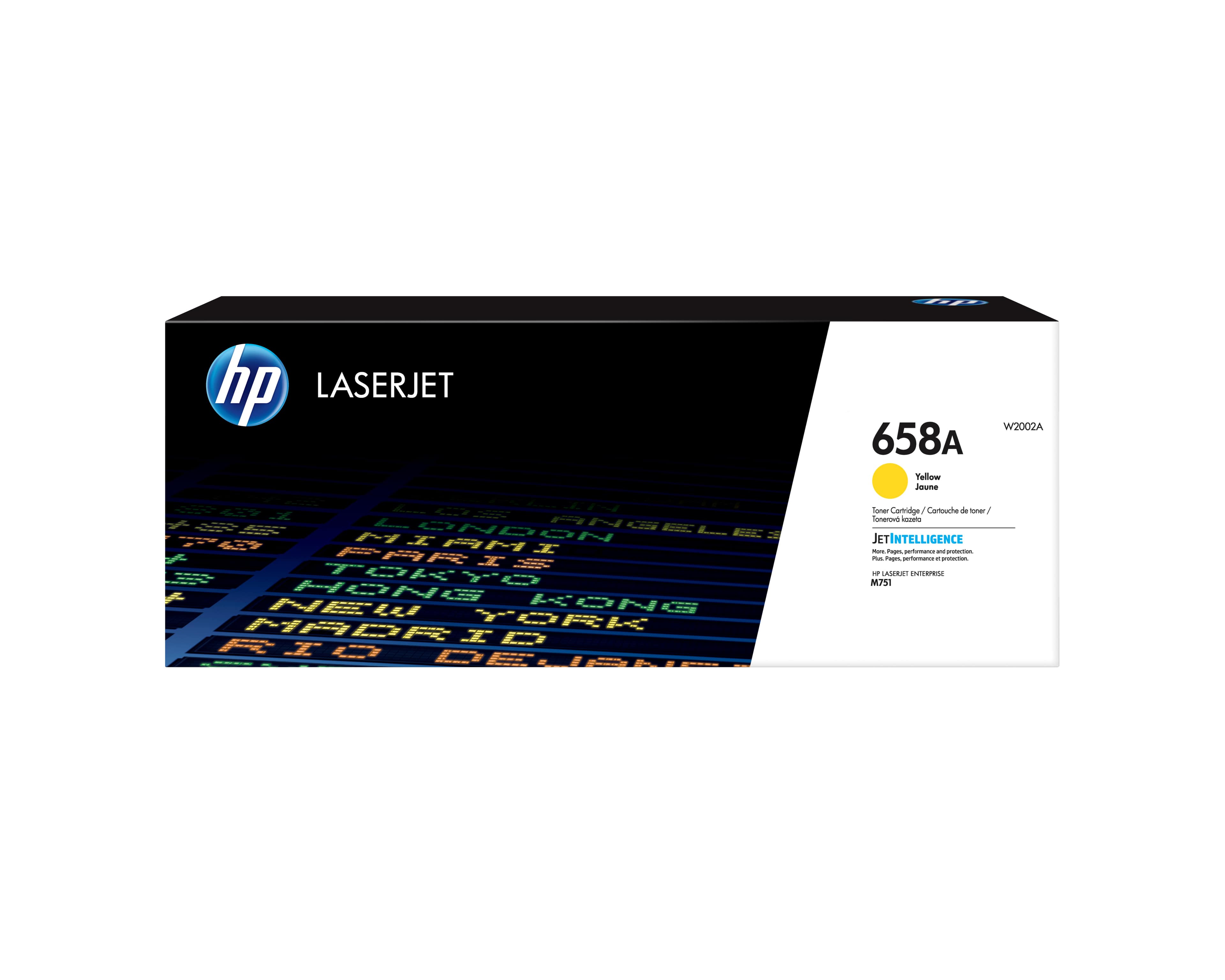 HP 658A - JAUNE - ORIGINAL - LASERJET - CARTOUCHE DE TONER (W2002A) - POUR COLOR LASERJET ENTERPRISE M751DN, M751N