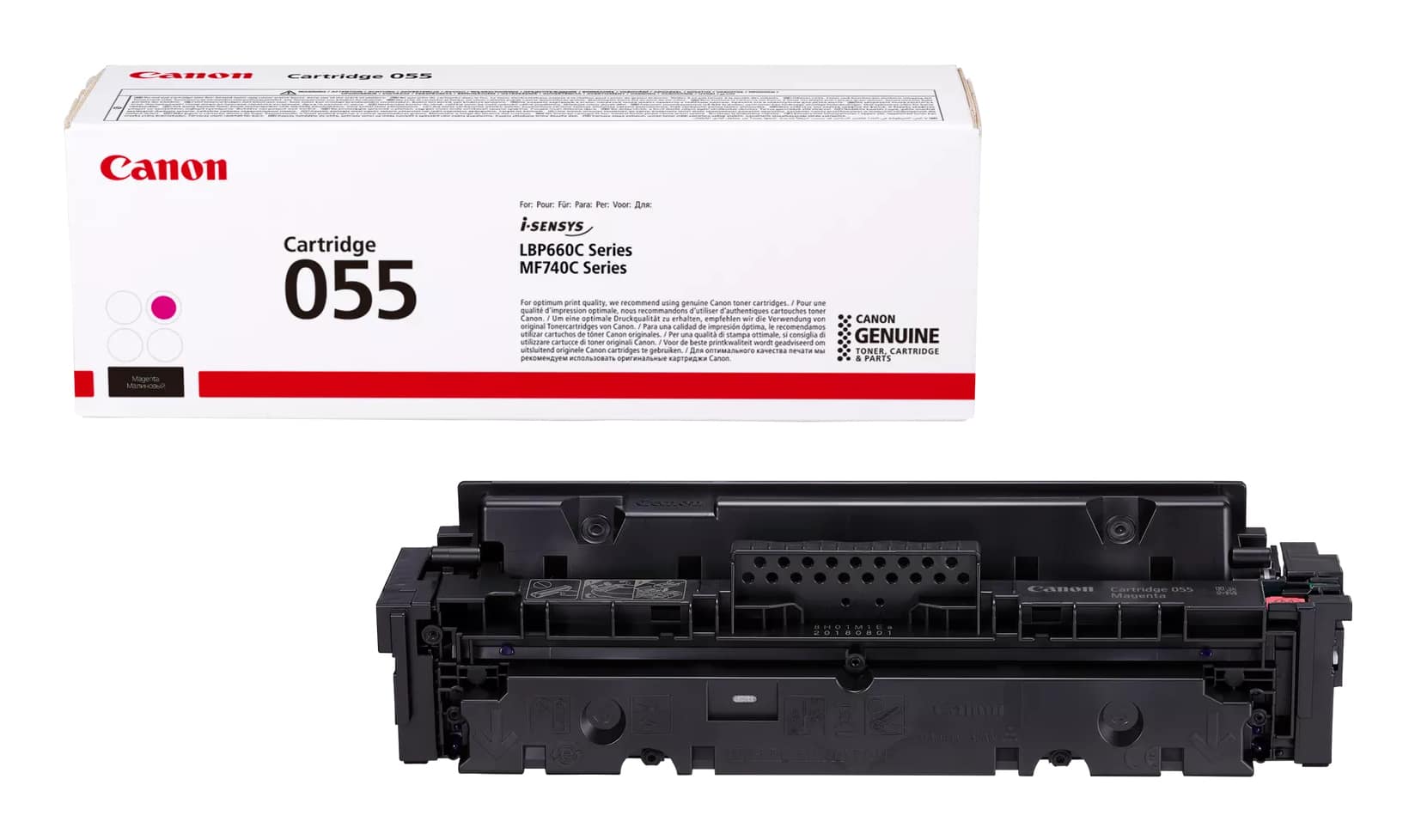 CANON 055 - MAGENTA - ORIGINAL - CARTOUCHE DE TONER - POUR COLOR IMAGECLASS MF743, IMAGECLASS LBP664, MF745, I-SENSYS MF742, MF744, SATERA LBP662