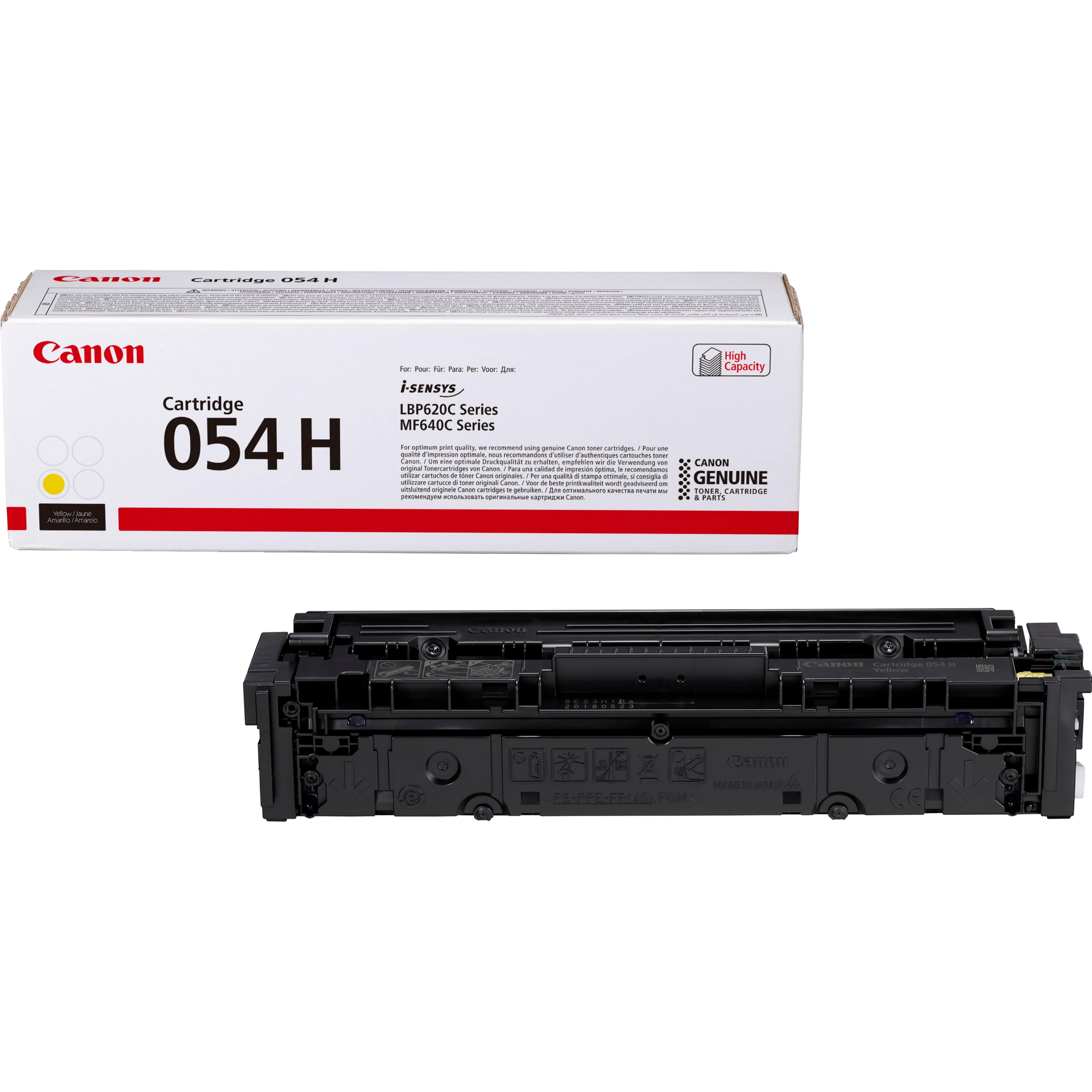 CANON 054 H - HAUTE CAPACITÉ - JAUNE - ORIGINAL - CARTOUCHE DE TONER - POUR IMAGECLASS LBP622CDW, MF641CW, MF642CDW, MF644CDW