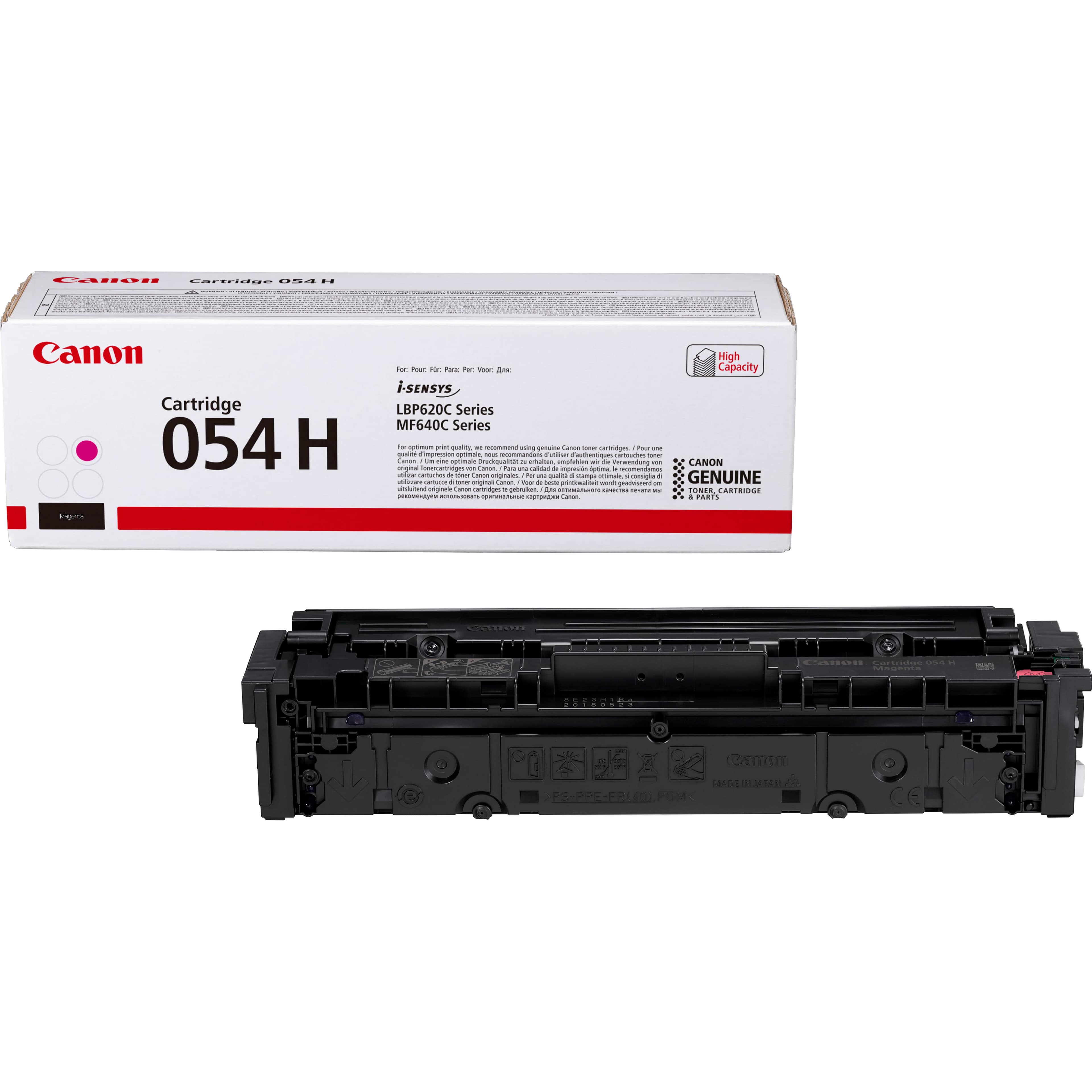 CANON 054 H - HAUTE CAPACITÉ - MAGENTA - ORIGINAL - CARTOUCHE DE TONER - POUR IMAGECLASS LBP622CDW, MF641CW, MF642CDW, MF644CDW