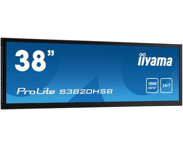 IIYAMA PROLITE S3820HSB-B1 - CLASSE DE DIAGONALE 38" ÉCRAN LCD RÉTRO-ÉCLAIRÉ PAR LED - SIGNALISATION NUMÉRIQUE - 1080I 1920 X 540 - NOIR MAT