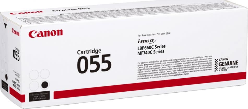CANON 055 - NOIR - ORIGINAL - CARTOUCHE DE TONER - POUR IMAGECLASS LBP664, MF745, I-SENSYS LBP663, LBP664, MF742, MF744, MF746, SATERA LBP662