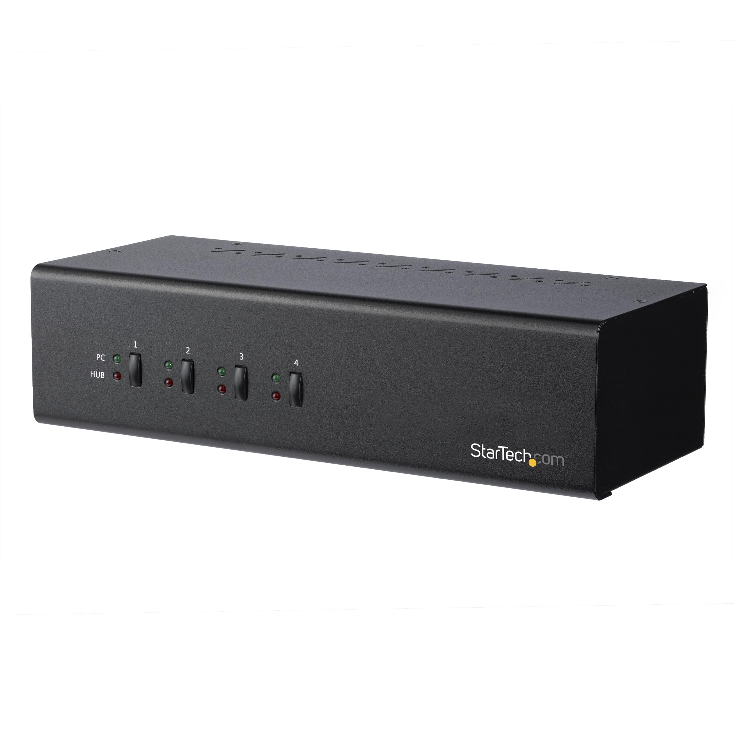 STARTECH.COM KVM SWITCH ÉCRAN CLAVIER SOURIS USB À 4 PORTS DUAL-LINK DVI AVEC HUB USB 3.0 - COMMUTATEUR KVM DVI CONFORME AUX EXIGENCES TAA - COMMUTATEUR ÉCRAN-CLAVIER-SOURIS/AUDIO/USB - DE BUREAU - CONFORMITÉ TAA