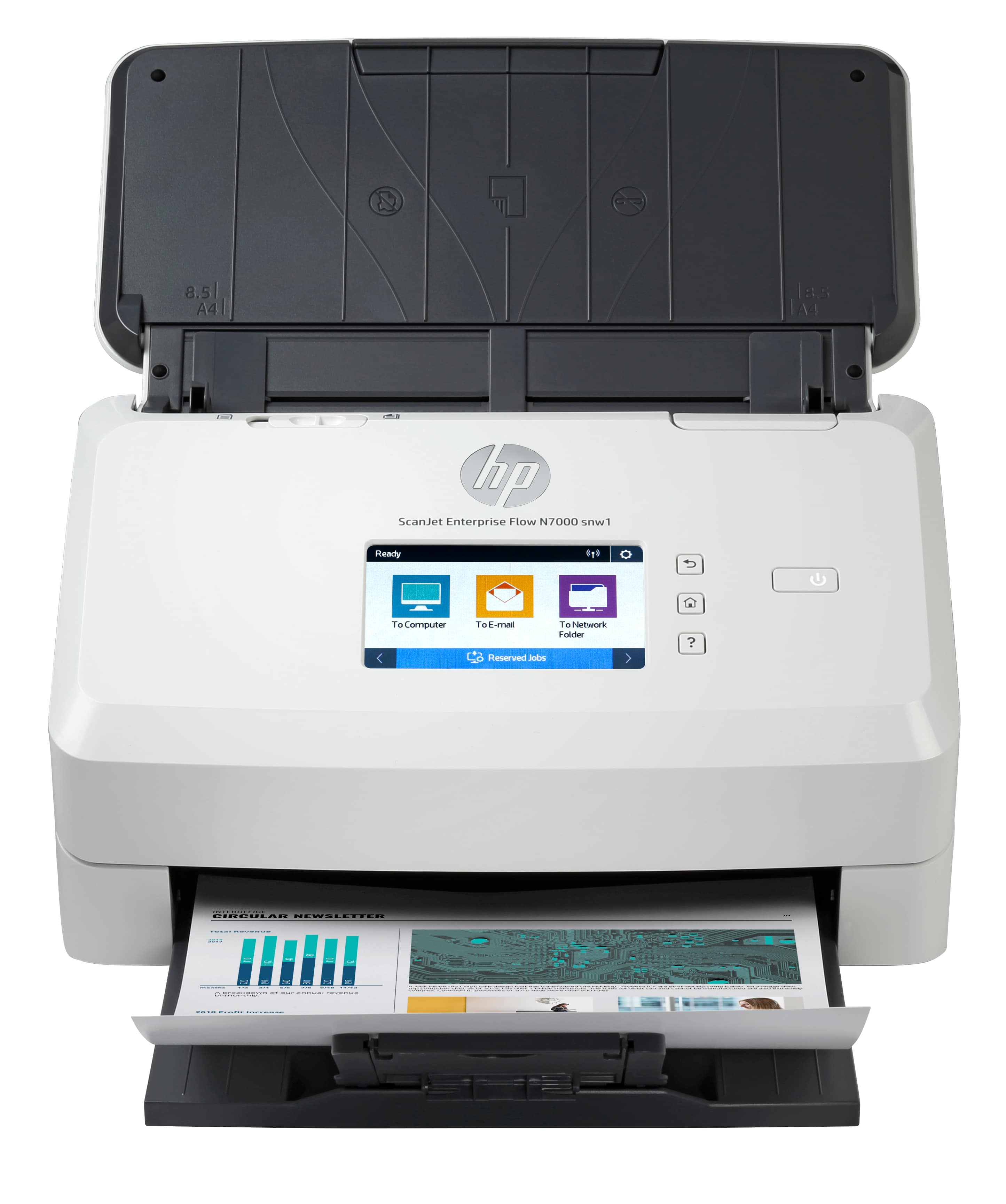HP SCANJET ENTERPRISE FLOW N7000 SNW1 - SCANNER DE DOCUMENTS - CMOS / CIS - RECTO-VERSO - 216 X 3100 MM - 600 DPI X 600 DPI - JUSQU'À 75 PPM (MONO) / JUSQU'À 75 PPM (COULEUR) - CHARGEUR AUTOMATIQUE DE DOCUMENTS (80 FEUILLES) - JUSQU'À 7500 PAGES PAR JOUR