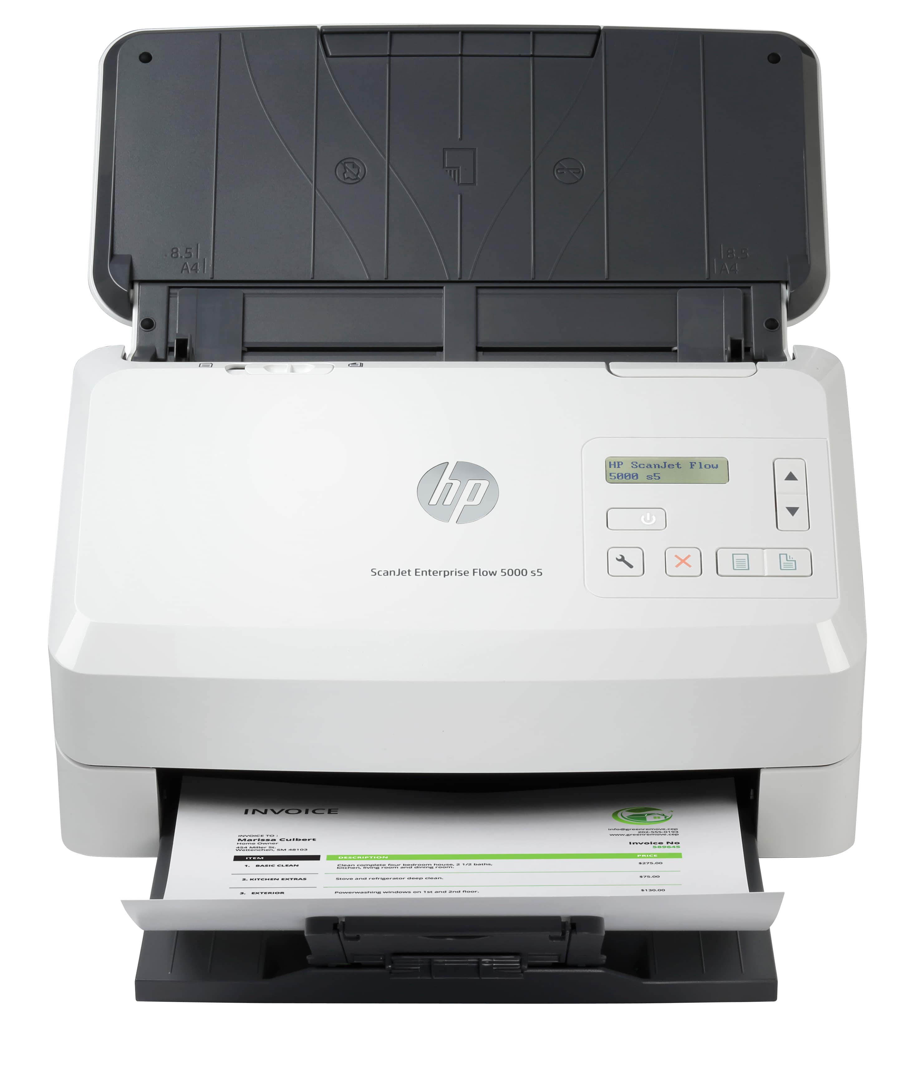 HP SCANJET ENTERPRISE FLOW 5000 S5 - SCANNER DE DOCUMENTS - CMOS / CIS - RECTO-VERSO - 216 X 3100 MM - 600 DPI X 600 DPI - JUSQU'À 65 PPM (MONO) / JUSQU'À 65 PPM (COULEUR) - CHARGEUR AUTOMATIQUE DE DOCUMENTS (80 FEUILLES) - JUSQU'À 7500 PAGES PAR JOUR - U