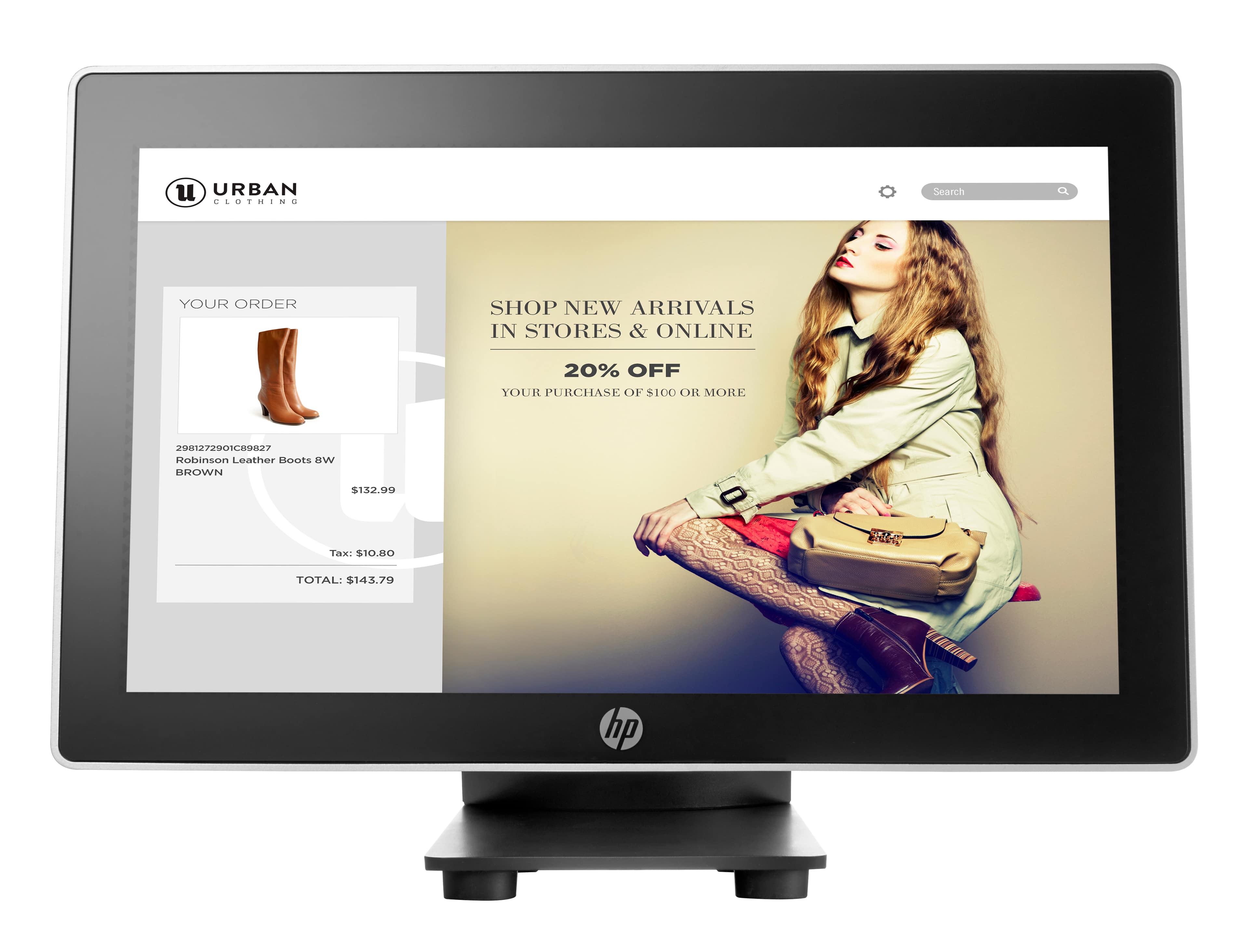 HP L7016T RETAIL TOUCH MONITOR - ÉCRAN LED - 15.6" - ÉCRAN TACTILE - 1366 X 768 @ 60 HZ - TN - 360 CD/M² - 500:1 - 8 MS - DISPLAYPORT - NOIR HP, ASTÉROÏDE