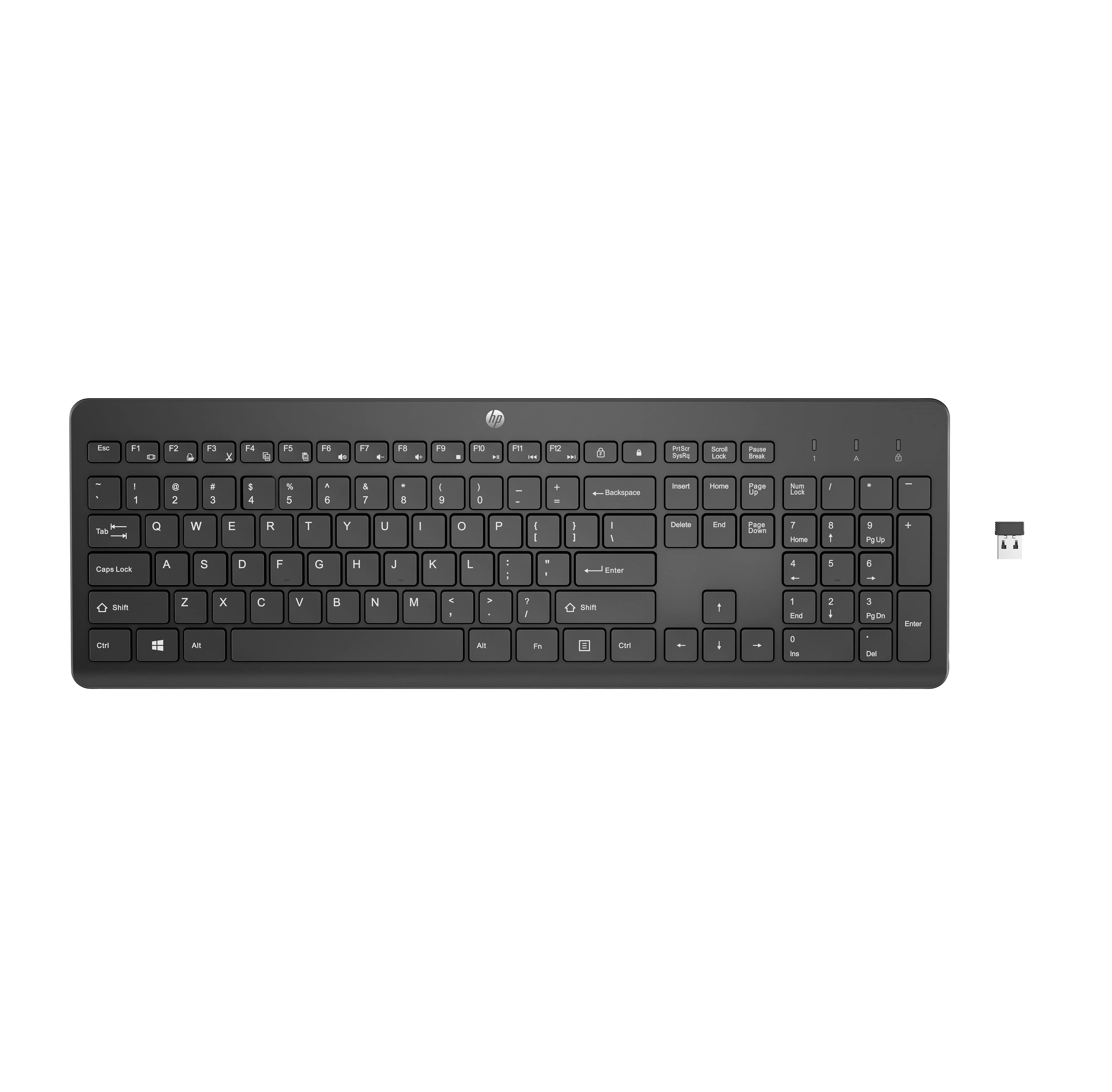 HP 230 - CLAVIER - SANS FIL - 2.4 GHZ - FRANÇAIS - NOIR - POUR OMEN BY HP LAPTOP 16, VICTUS BY HP LAPTOP 16, LAPTOP 14, 15, 17, PAVILION PLUS LAPTOP 14