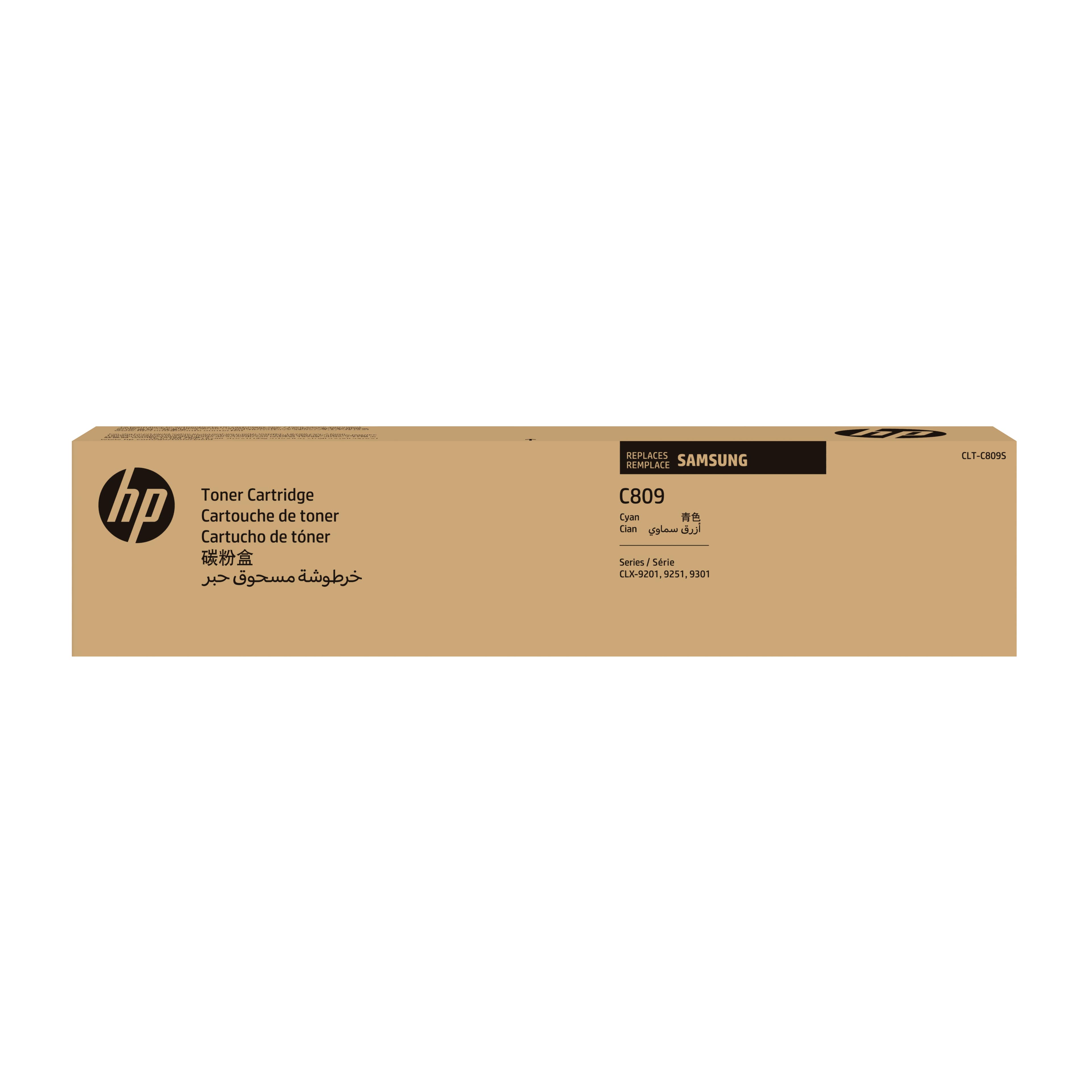 HP CLT-C809S - CYAN - ORIGINAL - CARTOUCHE DE TONER (SS567A) - POUR MULTIXPRESS CLX-9201, 9206, 9251, 9256, 9258, 9301, 9306, 9358, 9811, 9812, 9813