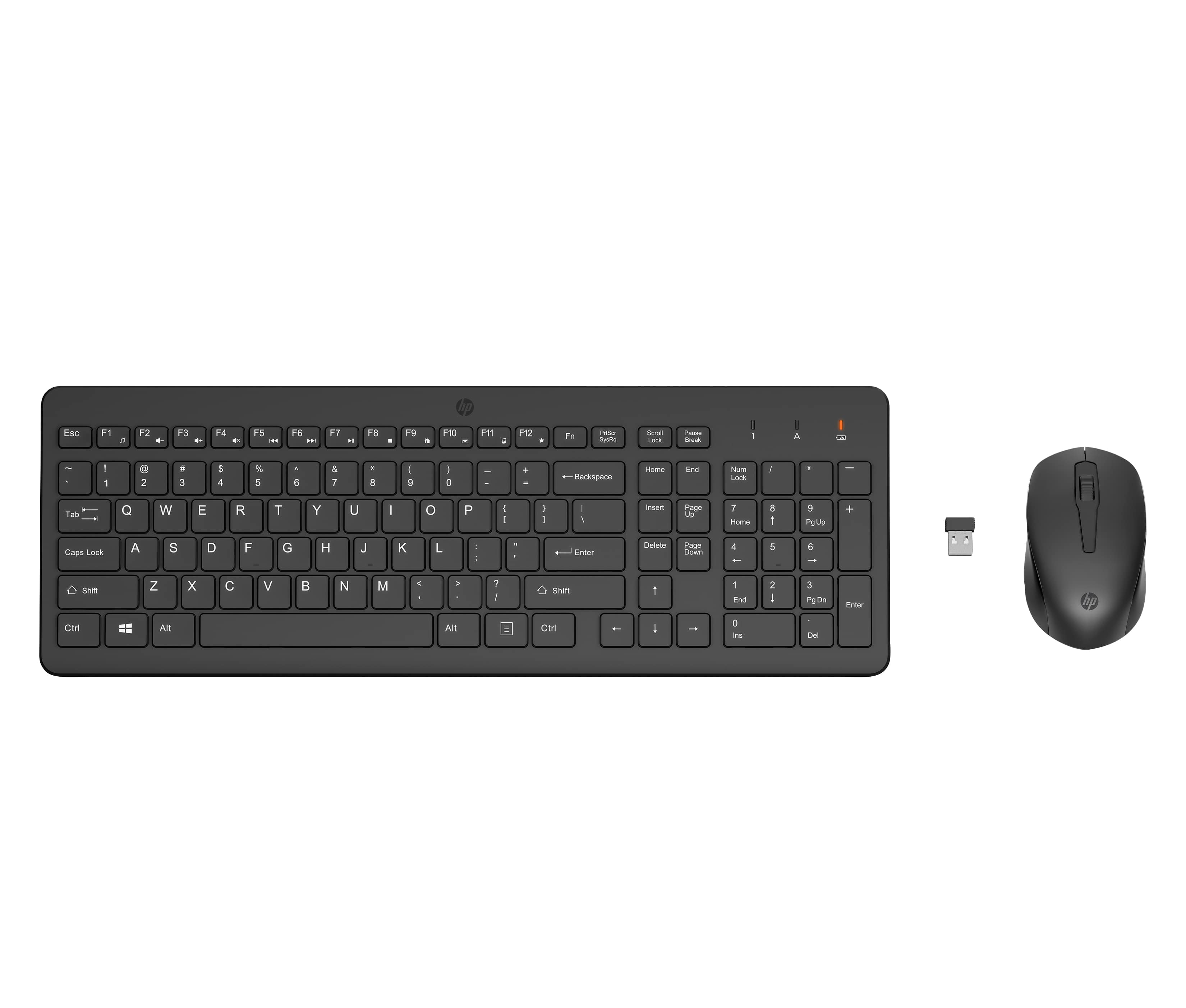 HP 330 - ENSEMBLE CLAVIER ET SOURIS - SANS FIL - 2.4 GHZ - FRANÇAIS - NOIR - POUR HP 21, 22, 24, 27, LAPTOP 15, 15S, 17, PAVILION 24, 27, TP01, PAVILION LAPTOP 14, 15