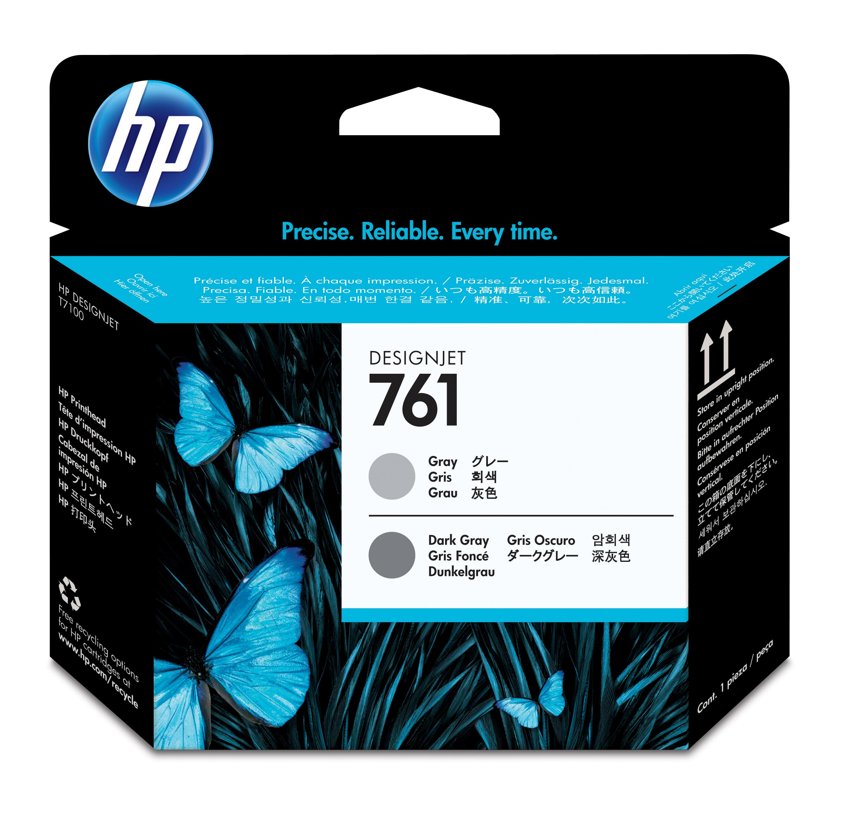 HP 761 - GRIS, GRIS FONCÉ - TÊTE D'IMPRESSION - POUR DESIGNJET T7100, T7200, T7200 PRODUCTION PRINTER