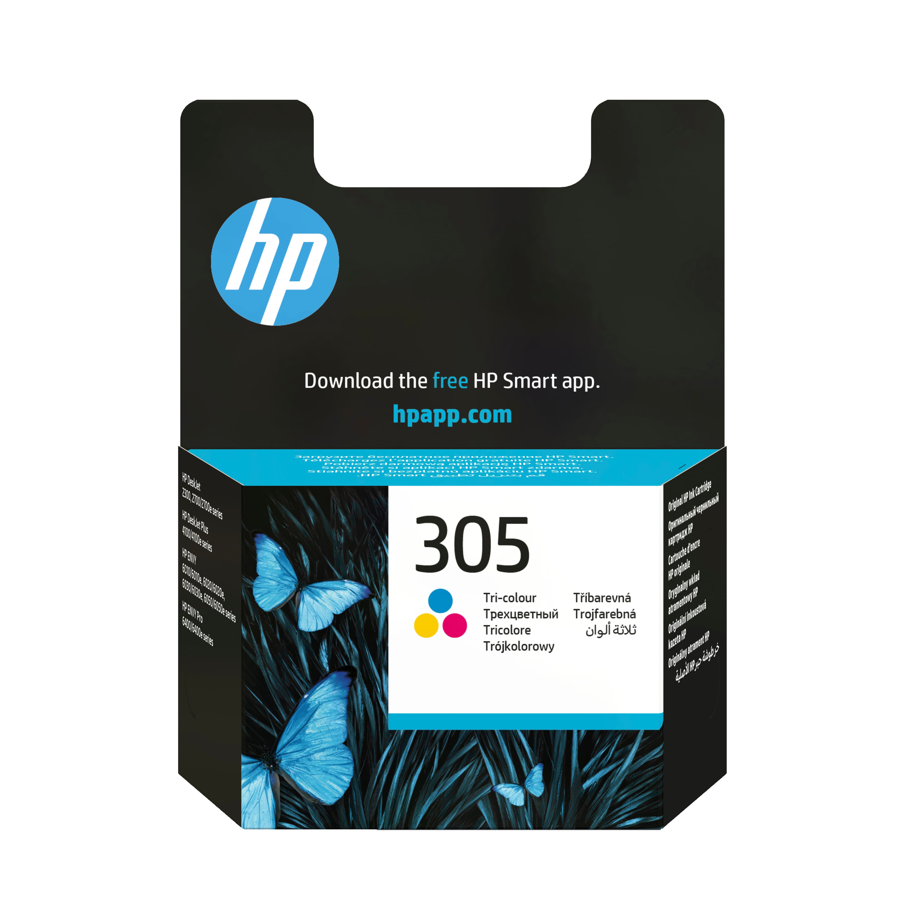 HP 305 TRI-COLOR ORIGINAL INK EN/RU/FR/PL/CZ/HU CARTRIDGE