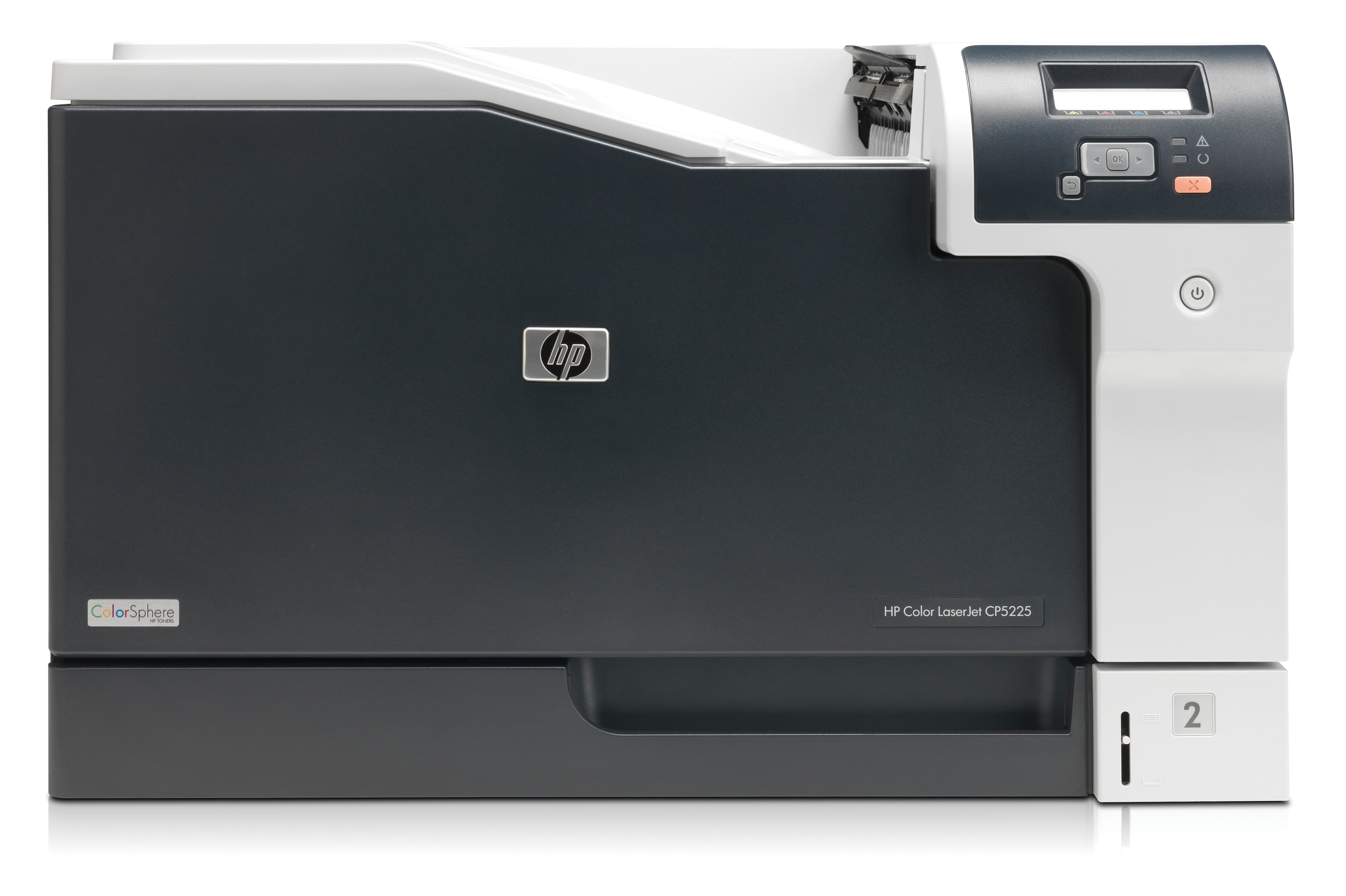 HP COLOR LASERJET PROFESSIONAL CP5225DN - IMPRIMANTE - COULEUR - RECTO-VERSO - LASER - A3 - 600 PPP - JUSQU'À 20 PPM (MONO) / JUSQU'À 20 PPM (COULEUR) - CAPACITÉ : 350 FEUILLES - USB, LAN