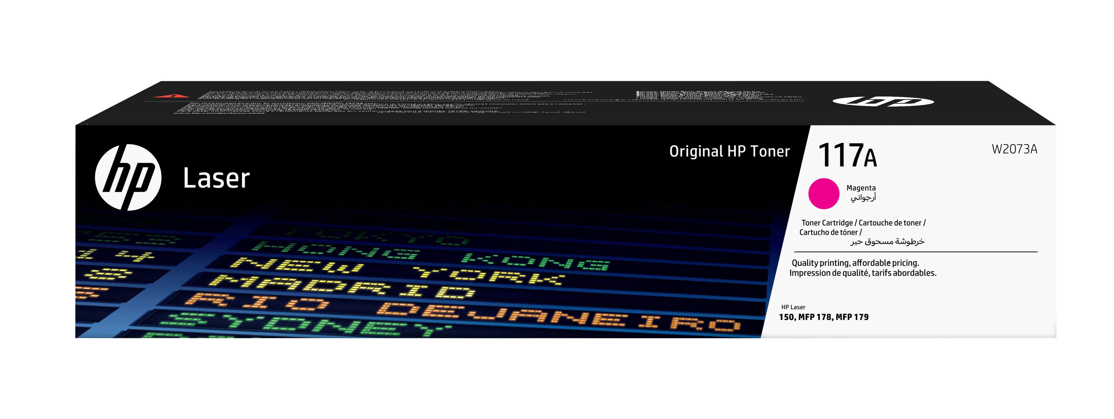 HP 117A - MAGENTA - ORIGINAL - CARTOUCHE DE TONER (W2073A) - POUR COLOR LASER 150A, 150NW, MFP 178NW, MFP 178NWG, MFP 179FNW, MFP 179FWG