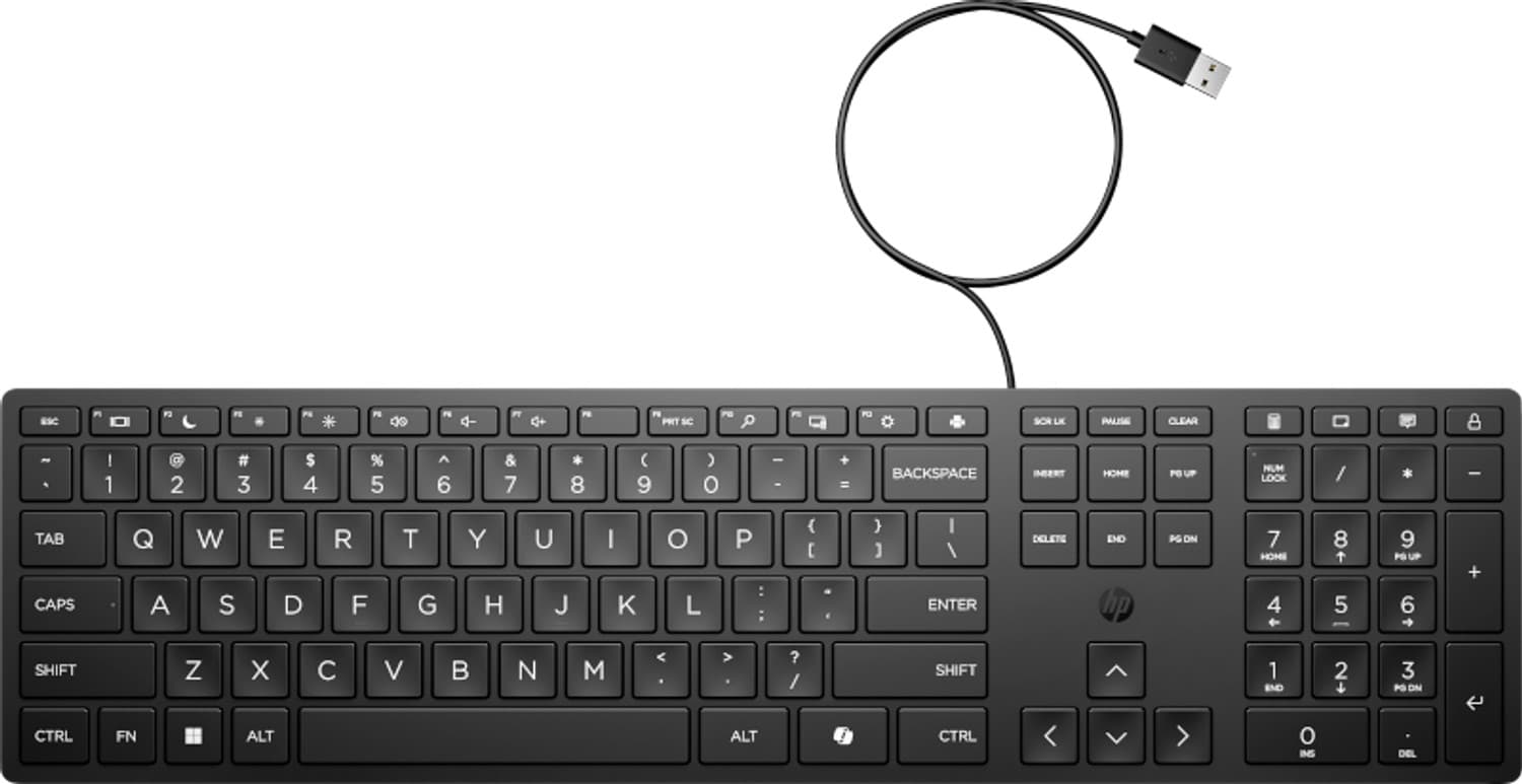 HP 320K V2 - CLAVIER - USB - AZERTY - FRANÇAIS - EN VRAC (PACK DE 12)