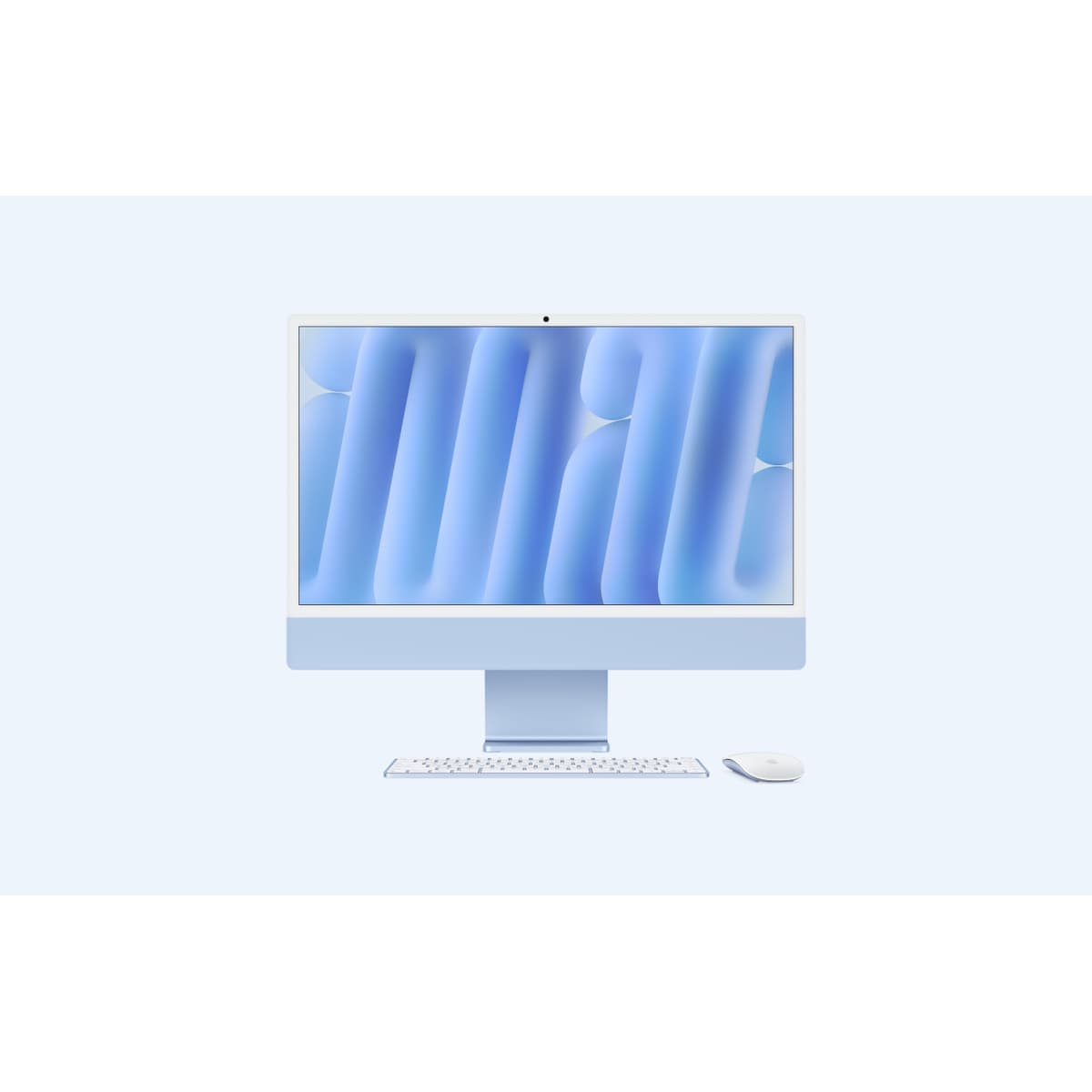 APPLE IMAC WITH 4.5K RETINA DISPLAY - TOUT-EN-UN M4 - RAM 16 GO - SSD 256 GO - APPLE M4 8-CORE - IEEE 802.11AX (WI-FI 6E), BLUETOOTH 5.3 - MACOS SEQUOIA 15.0 - MONITEUR : LED 24" 4480 X 2520 (4.5K) - CLAVIER : FRANÇAIS - BLEU