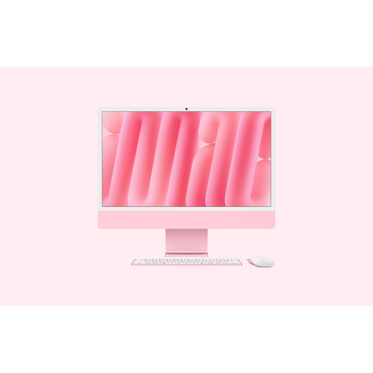 APPLE IMAC WITH 4.5K RETINA DISPLAY - TOUT-EN-UN M4 - RAM 16 GO - SSD 256 GO - APPLE M4 10-CORE - GIGABIT ETHERNET, IEEE 802.11AX (WI-FI 6E), BLUETOOTH 5.3 - MACOS SEQUOIA 15.0 - MONITEUR : LED 24" 4480 X 2520 (4.5K) - CLAVIER : FRANÇAIS - ROSE