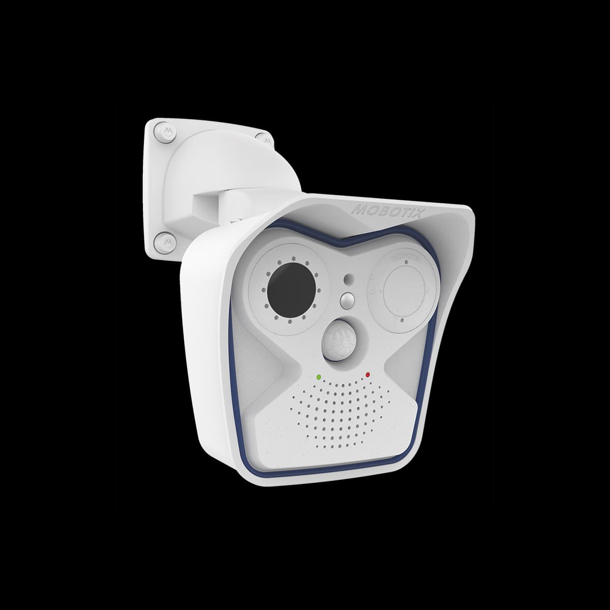 IP THERMOGRAPHIC CAMERA TR WITH GERMANIUM LENS: B119 EQUIVALENT, HORIZONTAL/VERTICAL IMAGE ANGLE 25¡/19¡ ¥ ONVIF-COMPLIANT MX6 SYSTEM PLATFORM (2ND GENERATION) WITH H.264, MXPEG+ AND M-JPEG ¥ THERMAL RADIOMETRY (TR): CALIBRATED THERMAL SENSOR FOR TEMPERATURE EVENTS FROM -40 TO 550¡C (-40 TO 1022¡F) ¥ NETD TYP. 50 MK, <79 MK, IR RANGE 7.5 TO 13.5 MICROMETER, UNCOOLED MICRO BOLOMETER, UP TO 9 FRAMES PER SECOND (9 HZ), 336 X 252 PIXELS (CAN BE SCALED UP TO 6MP) ¥ OPTIONAL OPTICAL 6MP SENSOR MODULE (TO BE ORDERED INDIVIDUALLY) ¥ IP66/IK07, -40 TO 60¡C (-40 TO 140¡F) ¥ INTERNAL DVR: 4 GB MICROSD ¥ SYSTEM COMPONENTS: SPEAKER AND MICROPHONE (INSIDE HOUSING), PIR SENSOR, TEMPERATURE SENSOR, MXACTIVITYSENSOR, SHOCK DETECTOR ¥ VARIOFLEX WALL MOUNT (CAN BE USED WITH ADDITIONAL CEILING MOUNT MX-DH-M24-SECUREFLEX AND POLE MOUNT MX-MH-SECUREFLEX-ESWS), ETHERNET PATCH CABLE 0.5 M/1.65 FT ¥ INTERFACES: ETHERNET 10/100 (RJ45), MXBUS, USB; IO AND RS232 VIA ADDITIONAL MX INTERFACE BOX ¥ INCL. 1 BLIND MODULE (MX-SM-BLIND-PW)