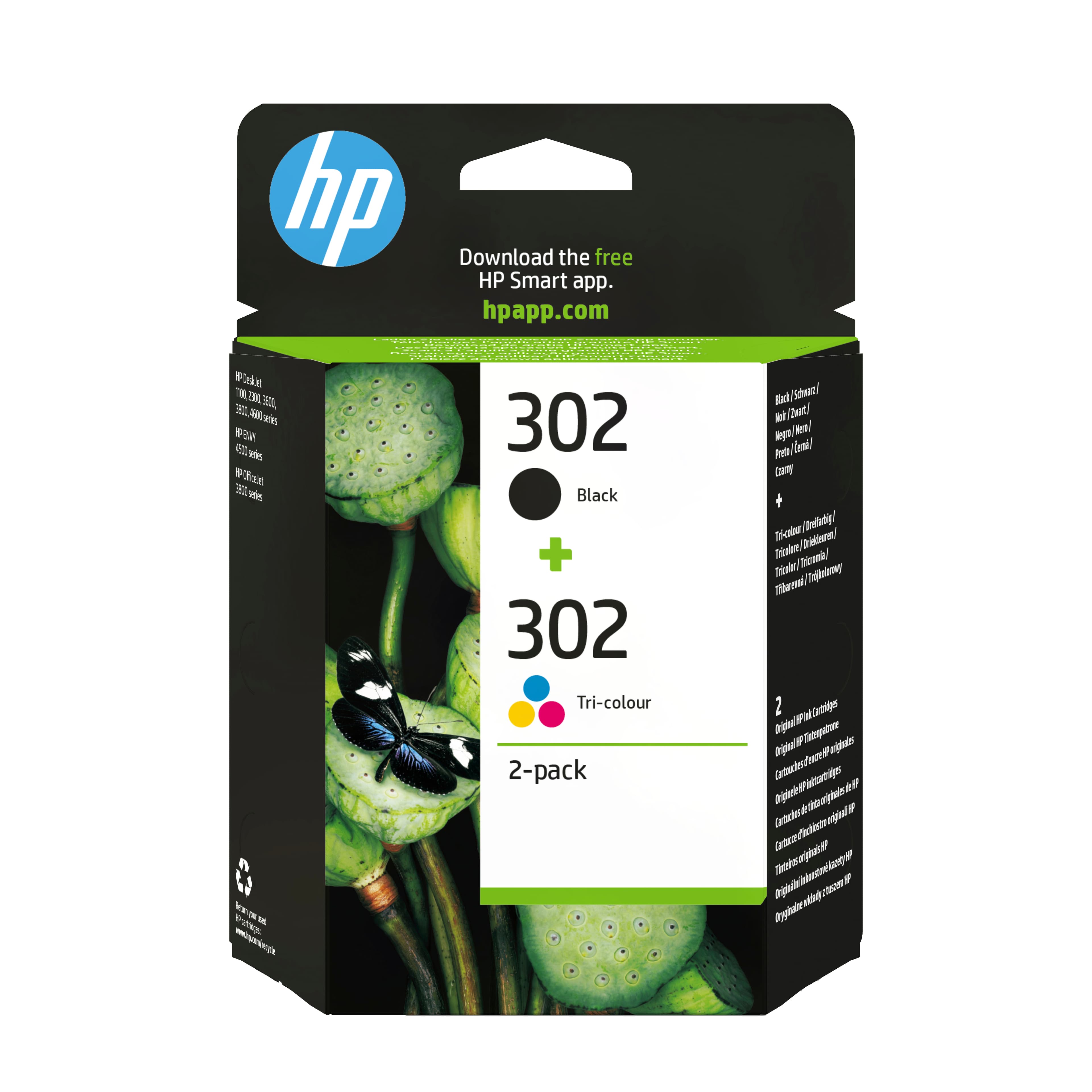 302 PACK BK/CL HP BLISTER ALARMÉ