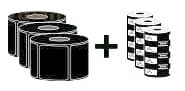 3 ROLLS Z-SELECT 2000T LABELS
