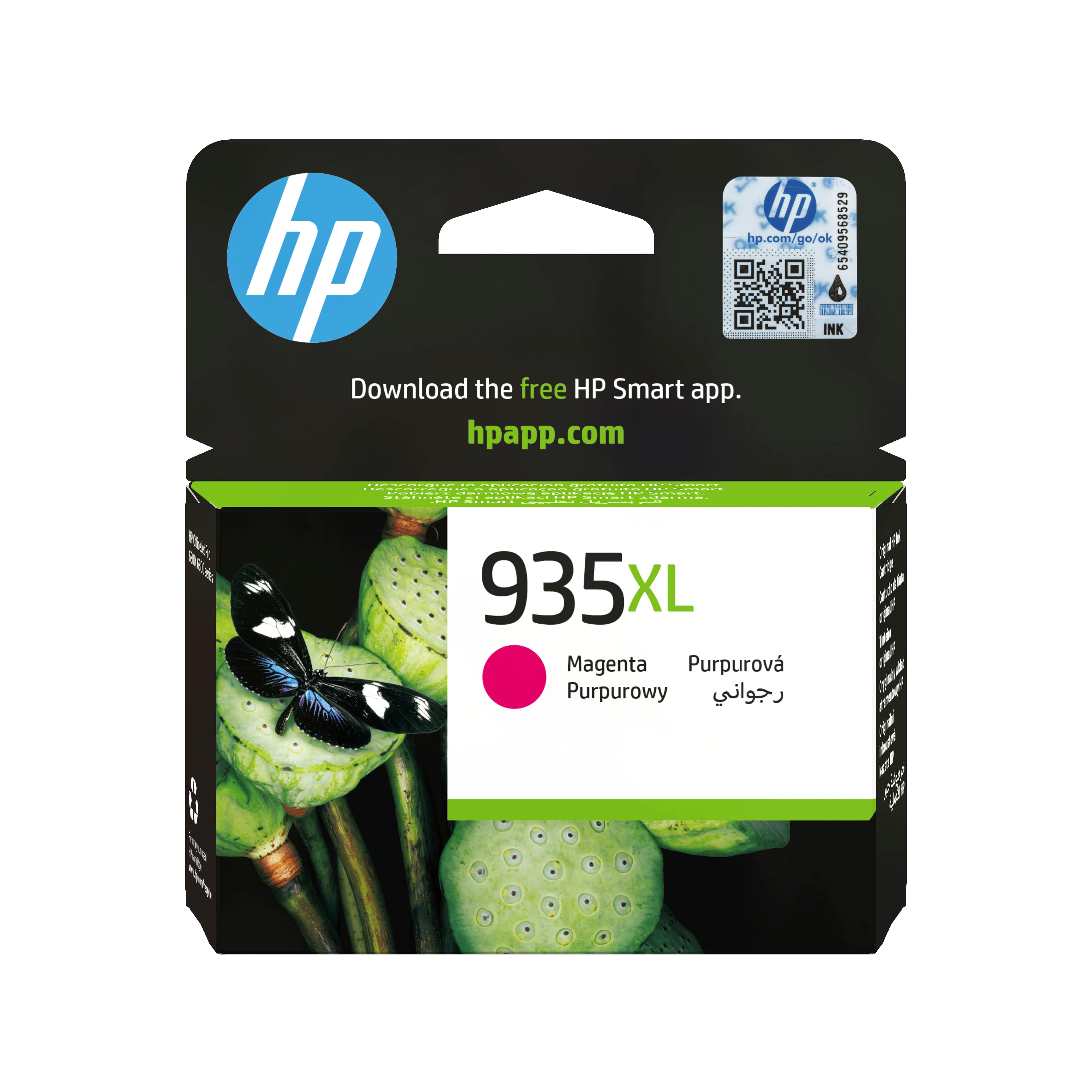 HP 935XL - À RENDEMENT ÉLEVÉ - MAGENTA - ORIGINAL - CARTOUCHE D'ENCRE - POUR OFFICEJET 6812, 6815, 6820, OFFICEJET PRO 6230, 6230 EPRINTER, 6830, 6835