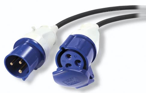 APC MODULAR IT POWER DISTRIBUTION CABLE EXTENDER - RALLONGE DE CÂBLE D'ALIMENTATION - IEC 60309 16A (M) POUR IEC 60309 16A (F) - CA 230 V - 6 M - POUR P/N: SY16K48H-PDNB, SY32K48H-PDNB, SY48K48H-PDNB, SY64K96H-NB, SY96K160H-NB, SY96K96H-NB