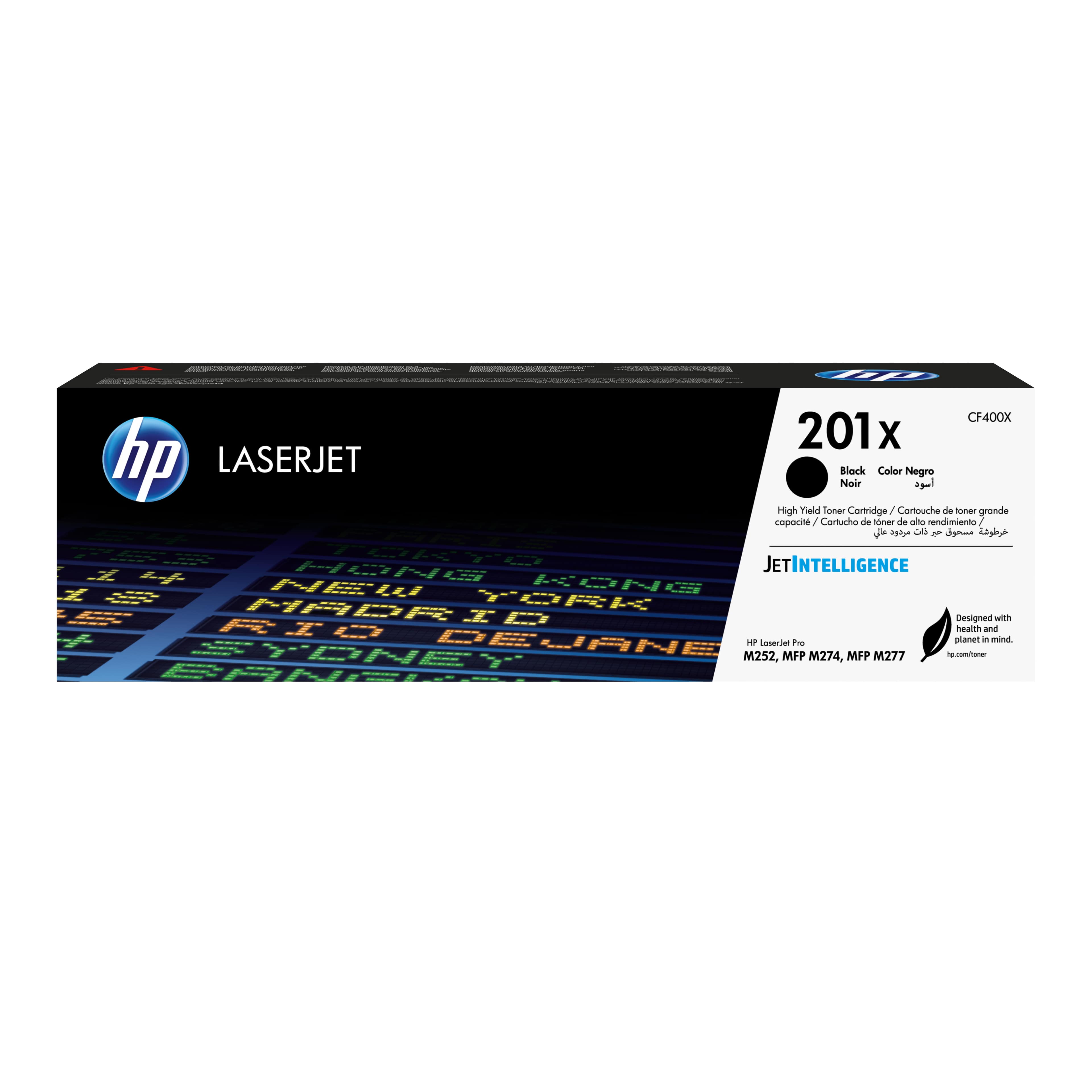 HP 201X - À RENDEMENT ÉLEVÉ - NOIR - ORIGINAL - LASERJET - CARTOUCHE DE TONER (CF400X) - POUR COLOR LASERJET PRO M252DN, M252DW, M252N, MFP M277C6, MFP M277DW, MFP M277N