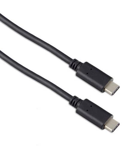 TARGUS - CÂBLE USB - USB-C (M) POUR USB-C (M) - USB 3.1 GEN 2 - 5 A - 1 M - CONNECTEUR C RÉVERSIBLE, SUPPORT 4K - NOIR