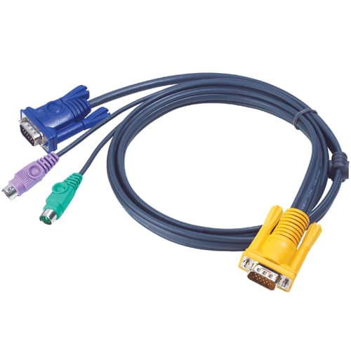 CÂBLE KVM 2L-5206P PS2/VGA VERS SPHD 6M