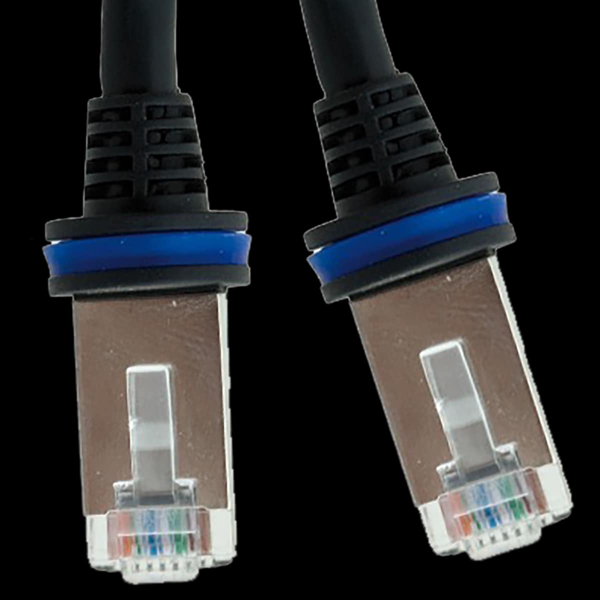ETHERNET PATCH CABLE FOR MOBOTIX SYSTEMS ¥ LENGHT 5 M/16,4 FT ¥ 2X RJ45 PLUG WITH SPECIAL MOBOTIX SEALING RING