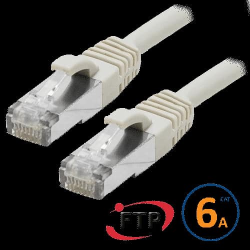 CORDON RJ45 CAT 6A F/UTP PRIMACY 10M GRIS 10 GBITS