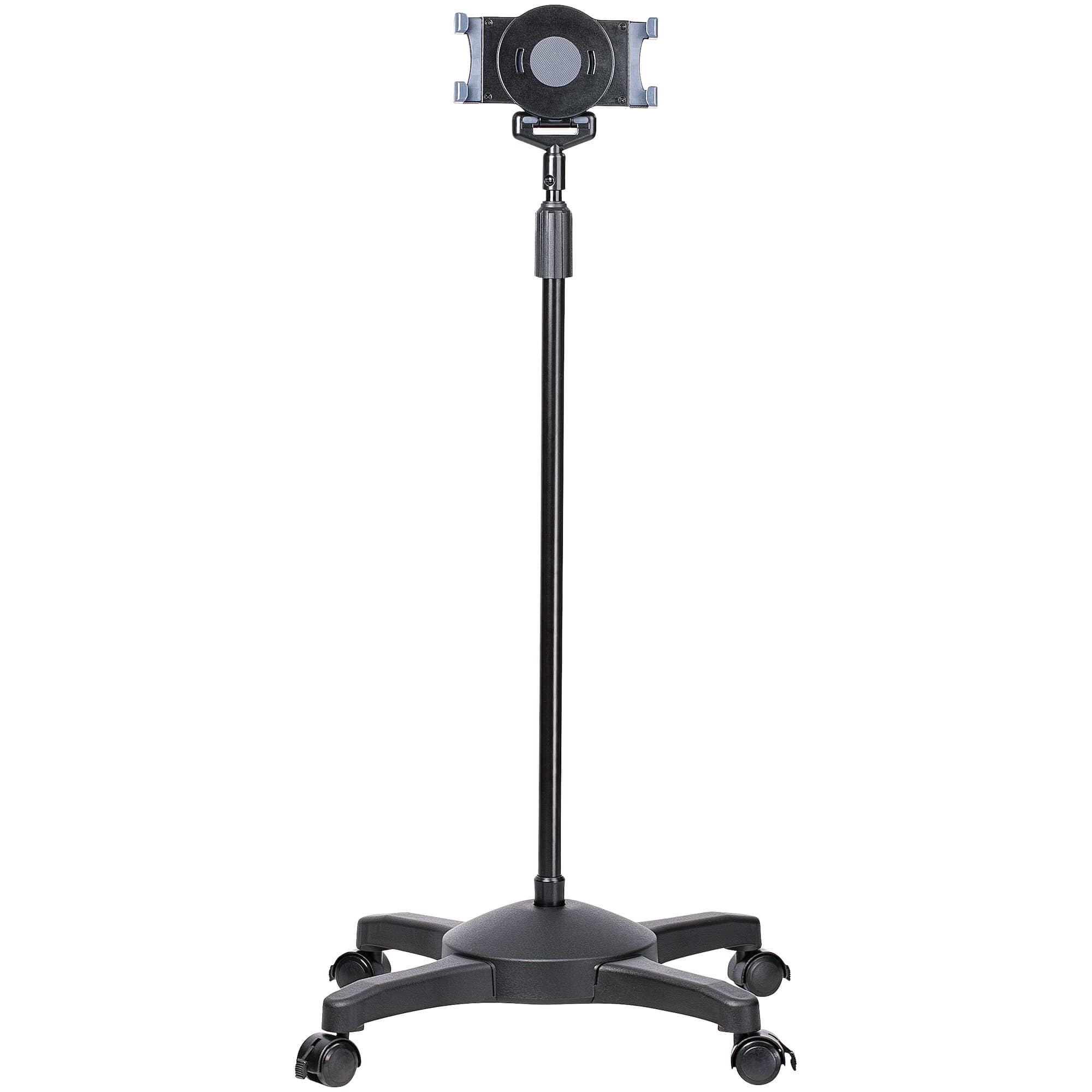 STARTECH.COM SUPPORT TABLETTE MOBILE AVEC ROULETTES VÉROUILLABLES - HAUTEUR RÉGLABLE - SUPPORT TABLETTE UNIVERSEL SUR PIED DE 7 À 11 POUCES, PORTE TABLETTE AVEC SUPPORT DÉTACHABLE (STNDTBLTMOB) - CHARIOT - POUR TABLETTE - TAILLE D'ÉCRAN : 7"-11"