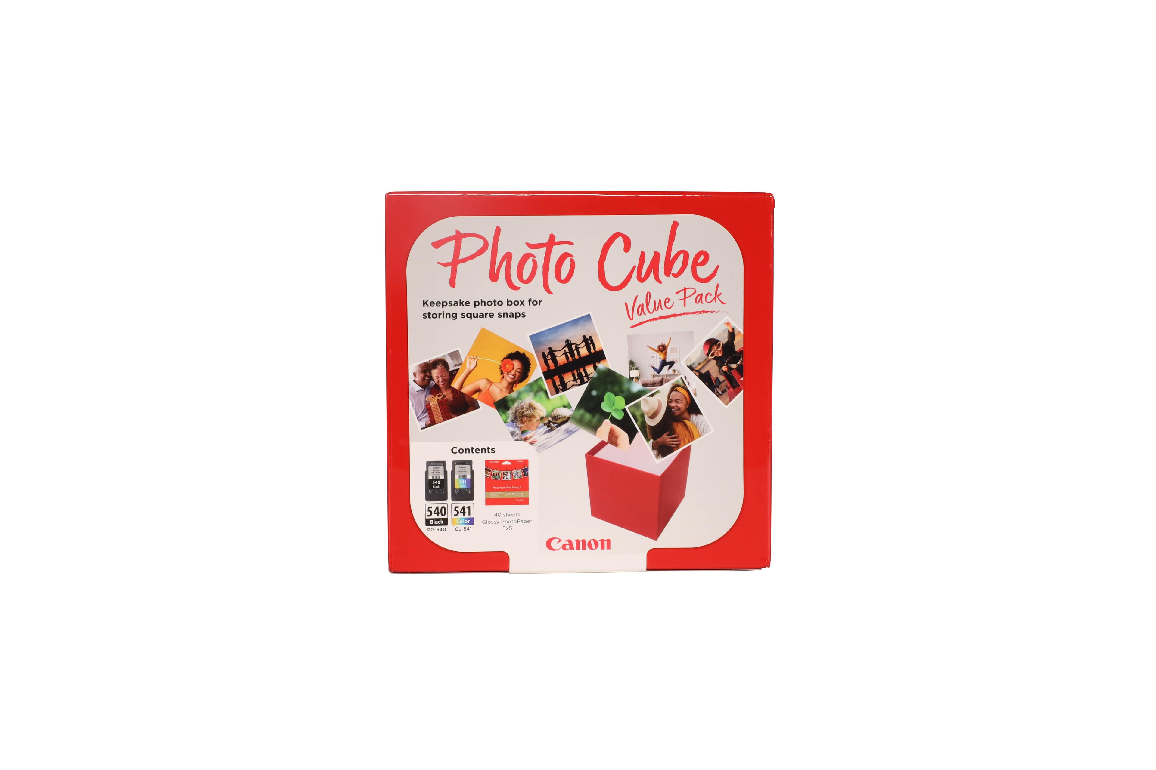 CANON PG-540/CL-541 PHOTO VALUE PACK - BRILLANT - 0.27 MM - PACK DE 2 - COULEUR (CYAN, MAGENTA, JAUNE), NOIR PIGMENTÉ - ORIGINAL - BOÎTE - RÉSERVOIR D'ENCRE/KIT PAPIERS - POUR PIXMA MG3250, MG3550, MG3650, MG4250, MX395, MX455, MX475, MX525, MX535, TS5150