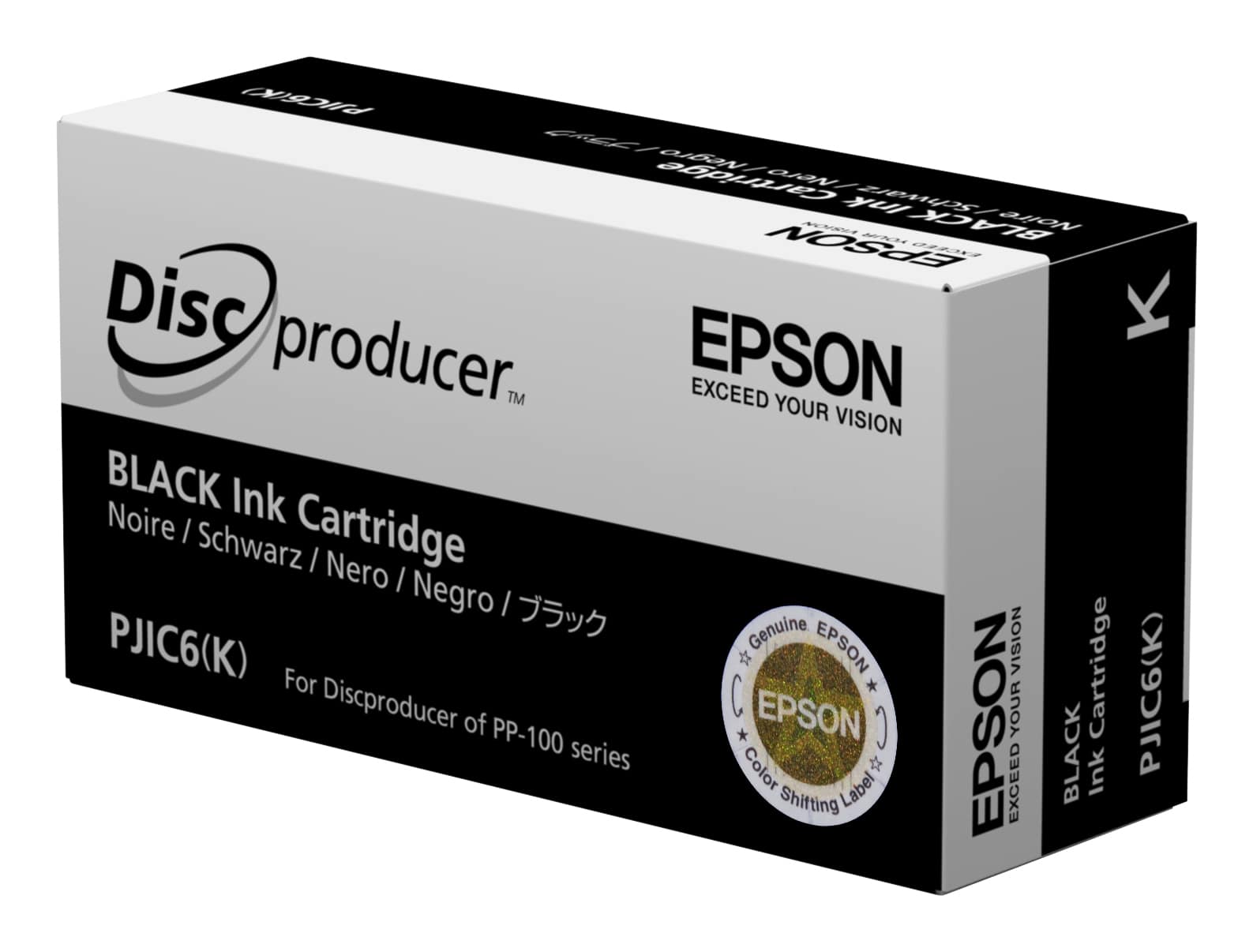 EPSON DISCPRODUCER PJIC7(K) - NOIR - ORIGINAL - CARTOUCHE D'ENCRE - POUR DISCPRODUCER PP-100, PP-100AP, PP-100II, PP-100IIBD, PP-100III, PP-100N, PP-100NII