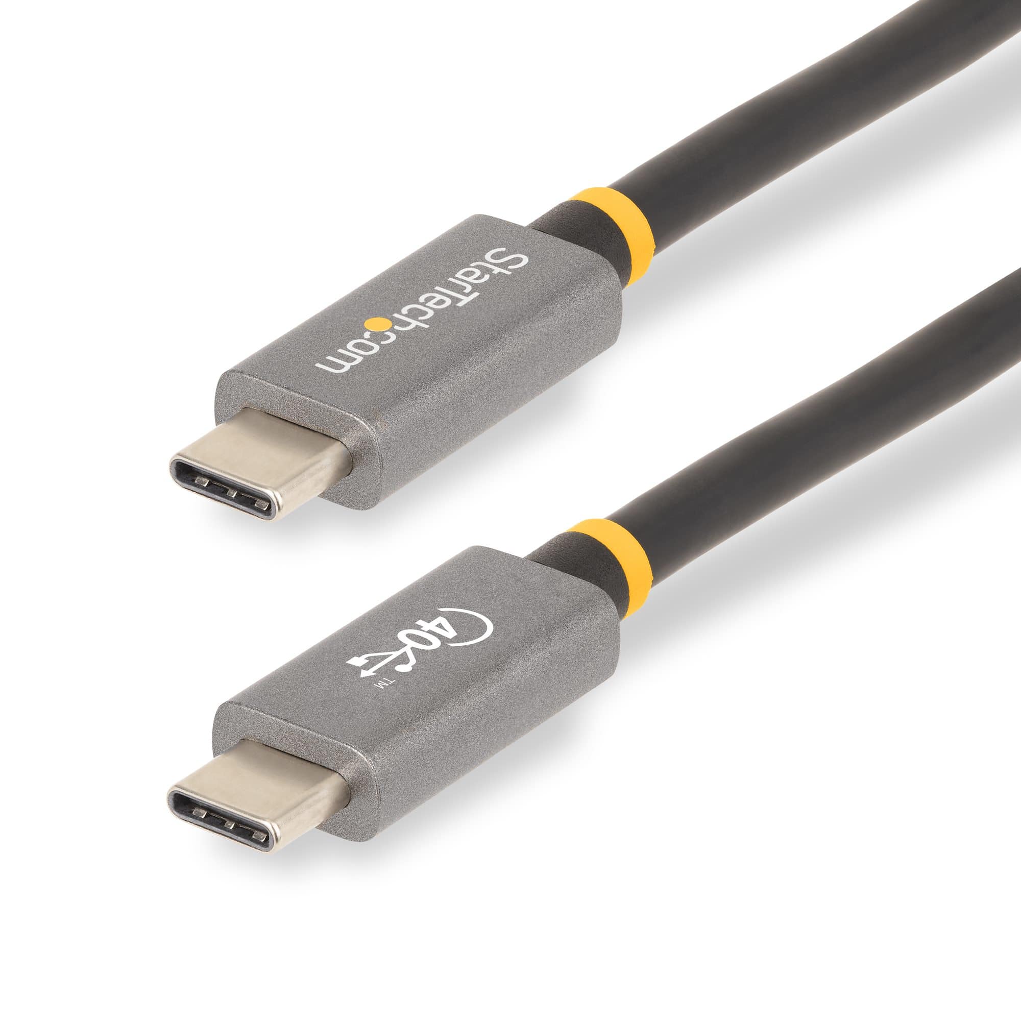 STARTECH CÂBLE USB4 DE 1M, CÂBLE USB-C CERTIFIÉ PAR L'USB-IF, 40 GBPS - CÂBLE USB - USB-C (M) POUR USB-C (M) - USB 2.0 / USB 3.1 / USB 3.2 / USB4 / THUNDERBOLT 3 / THUNDERBOLT 4 - 1 M - SUPPORT 4K, SUPPORT 8K, ALIMENTATION USB (100 W), DÉBIT DE TRANSFERT