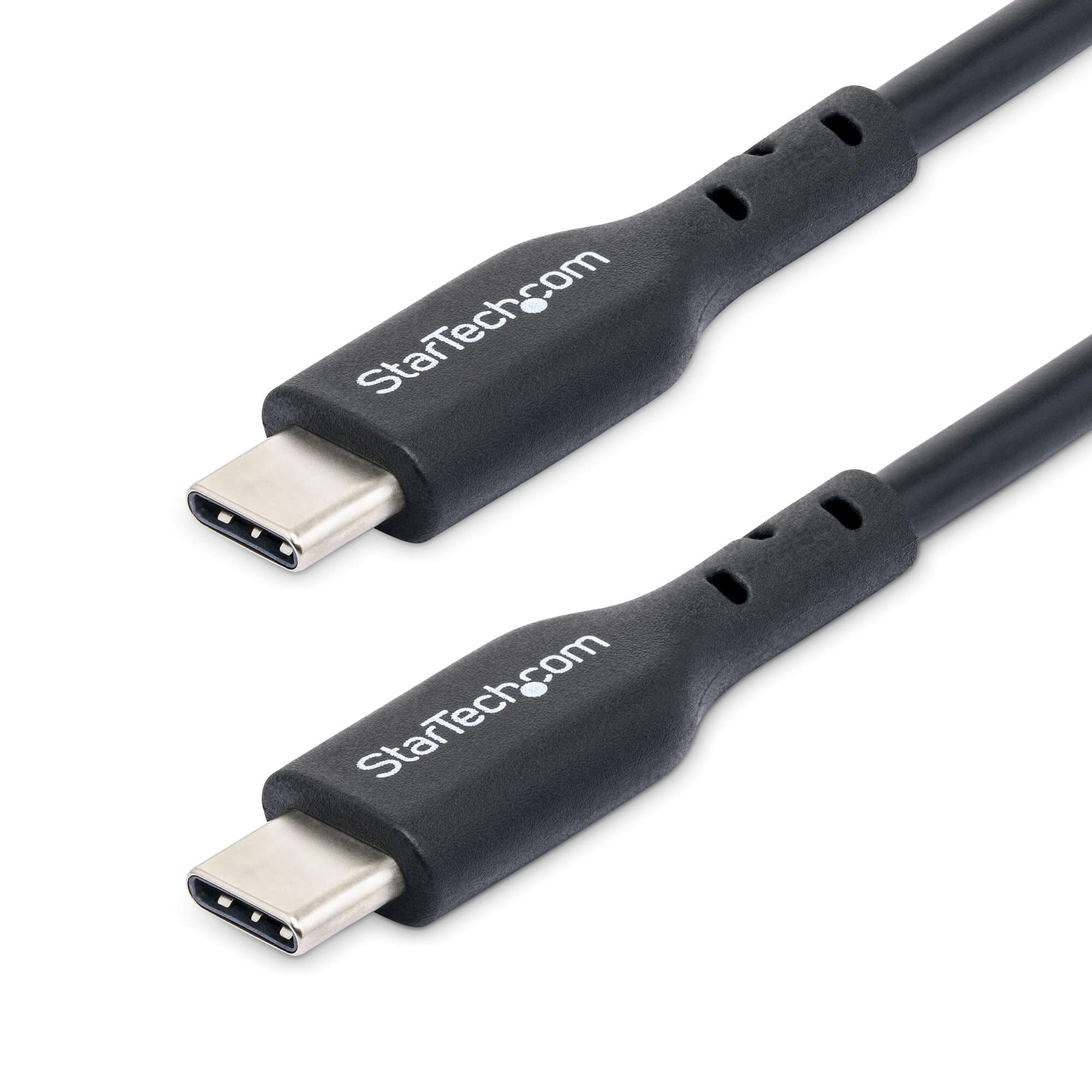 STARTECH.COM CHARGEUR USB-C DE 2M, CÂBLE USB-C, CORDON USB-C, 60W 3A PD - CÂBLE USB - USB-C (M) POUR USB-C (M) - USB 2.0 - 5 / 9 / 12 / 15 / 20 V - 3 A - 2 M - USB POWER DELIVERY (60W) - NOIR