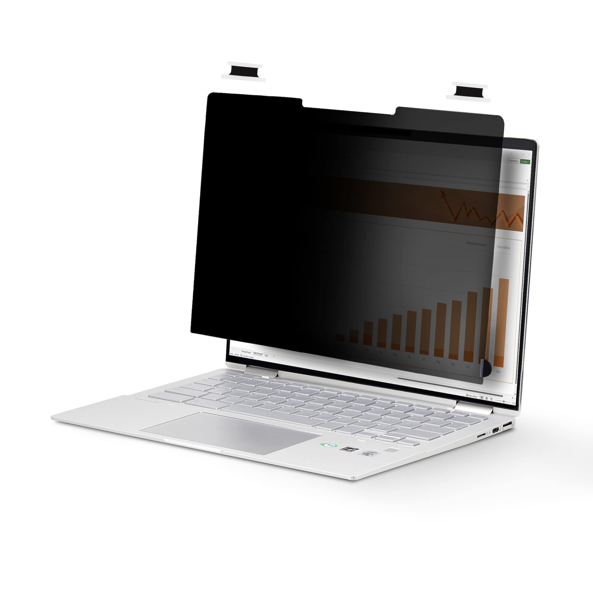STARTECH.COM FILTRE DE CONFIDENTIALITÉ TACTILE DE 13,5" 3:2, RABATTABLE - FILTRE DE CONFIDENTIALITÉ POUR ORDINATEUR PORTABLE - ADHÉSIF, LANGUETTES DE CHARNIÈRE, CHARNIÈRES À BASCULE - 13.5"