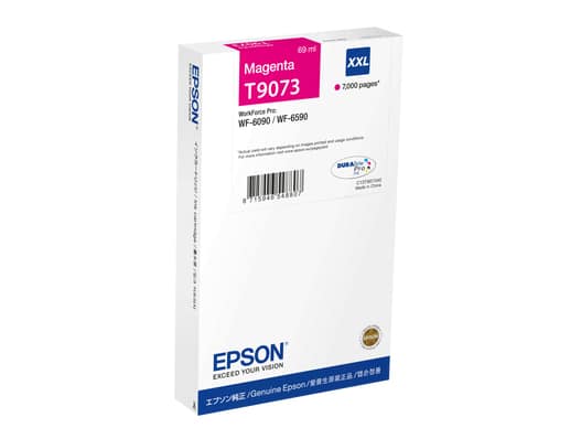 EPSON T9073 - 69 ML - TAILLE XXL - MAGENTA - ORIGINAL - CARTOUCHE D'ENCRE - POUR WORKFORCE PRO WF-6090, WF-6590