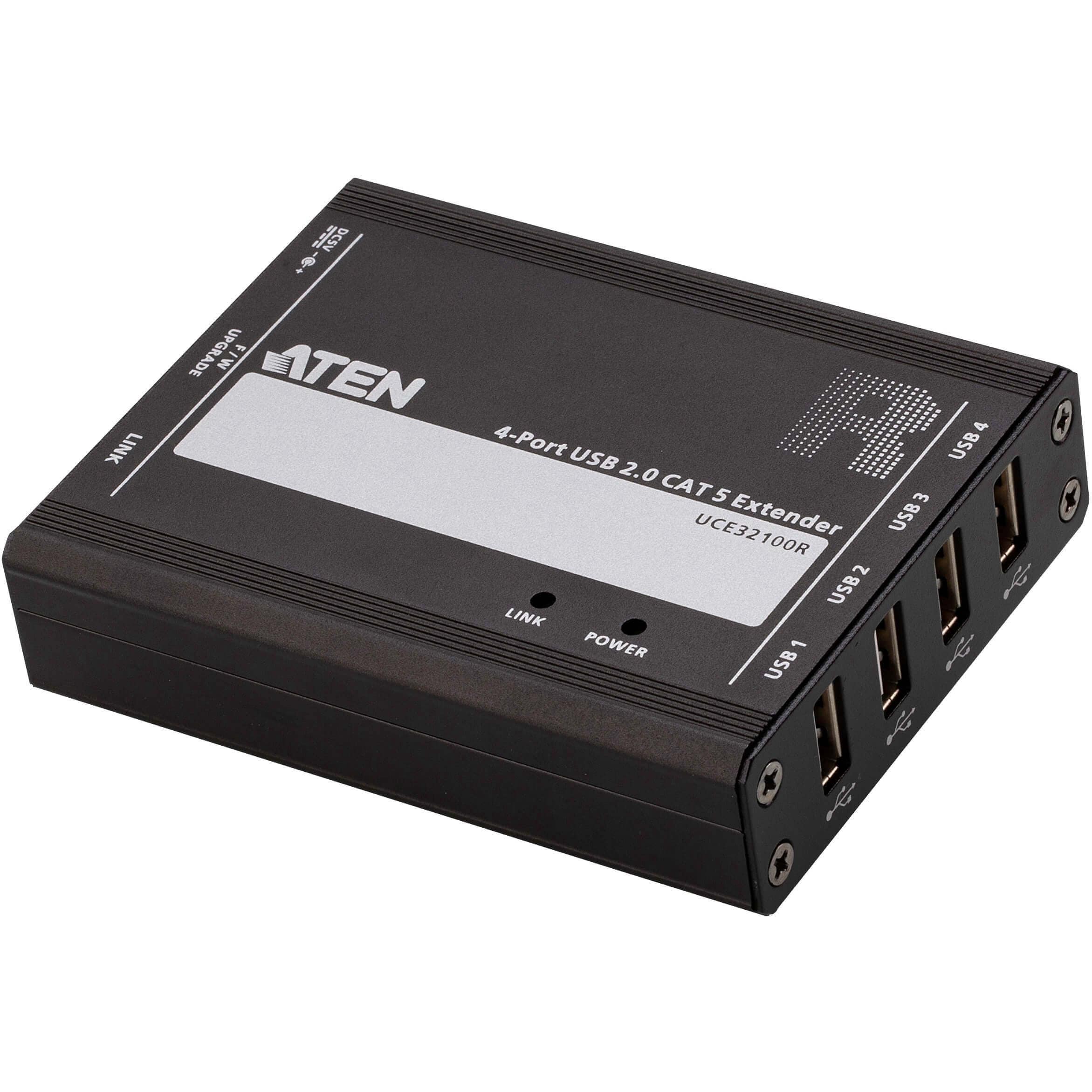 USB 2.0 EXTENDER SUR CAT 5 RJ45 USB A / USB A 100M
