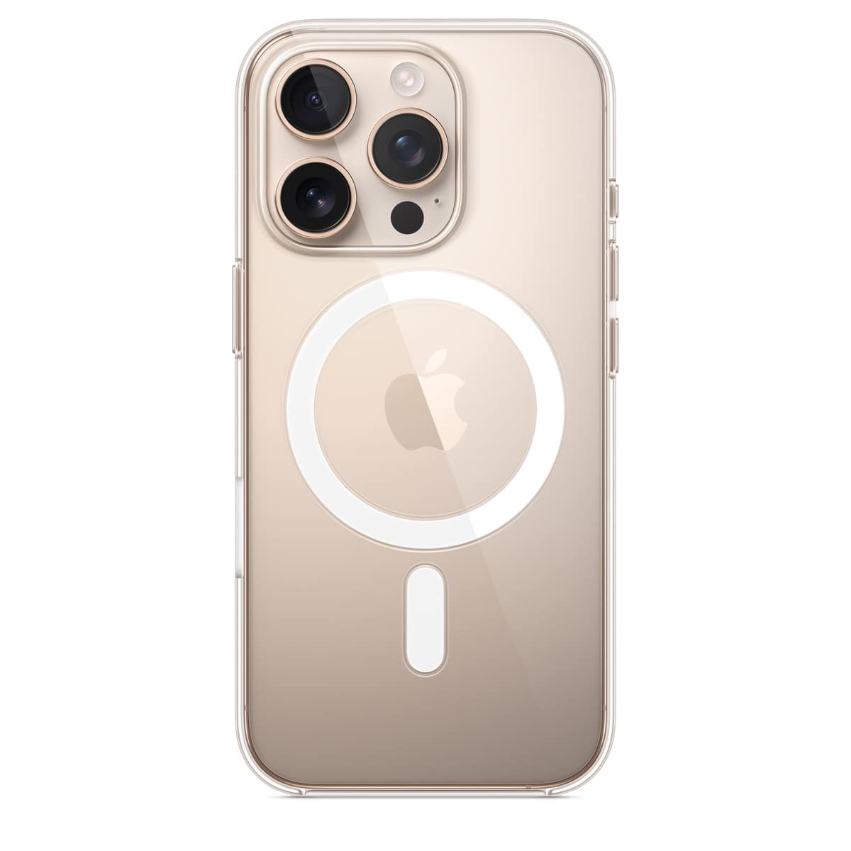 APPLE - COQUE DE PROTECTION POUR TÉLÉPHONE PORTABLE - COMPATIBILITÉ AVEC MAGSAFE - POLYCARBONATE - CLAIR - POUR IPHONE 16 PRO