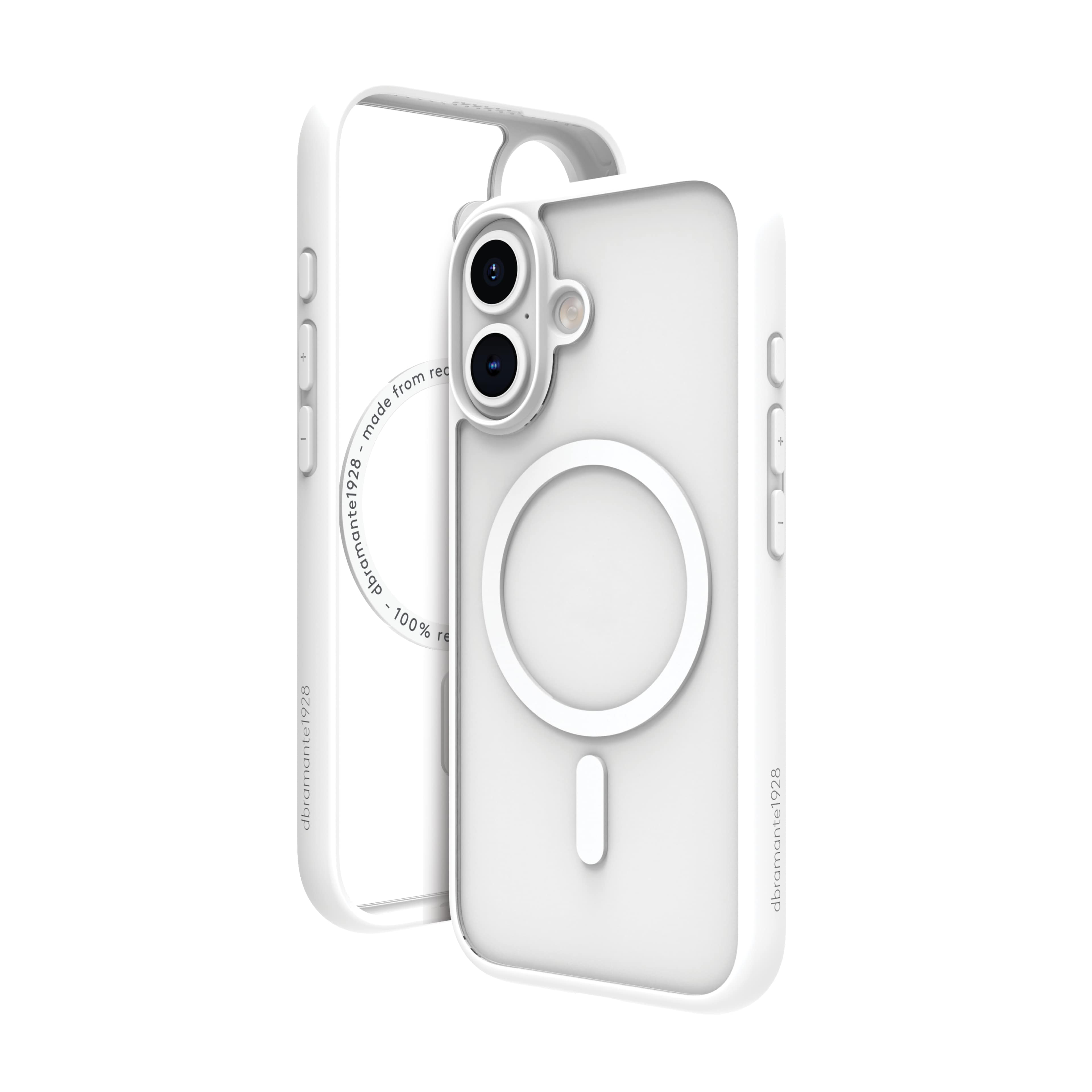 DBRAMANTE1928 GRENEN - COQUE DE PROTECTION POUR TÉLÉPHONE PORTABLE - COMPATIBILITÉ AVEC MAGSAFE - PLASTIQUE - BLANC - POUR APPLE IPHONE 16