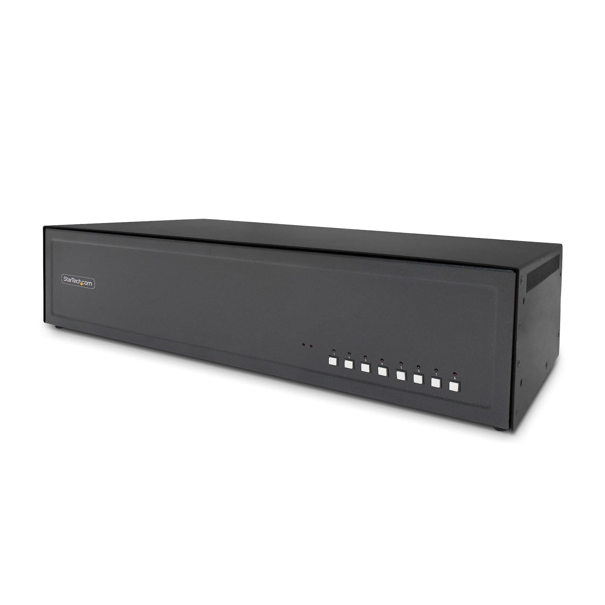 STARTECH.COM - COMMUTATEUR ÉCRAN-CLAVIER-SOURIS/AUDIO/USB - 8 X KVM / AUDIO / USB - 1 UTILISATEUR LOCAL - DE BUREAU - CONFORMITÉ TAA