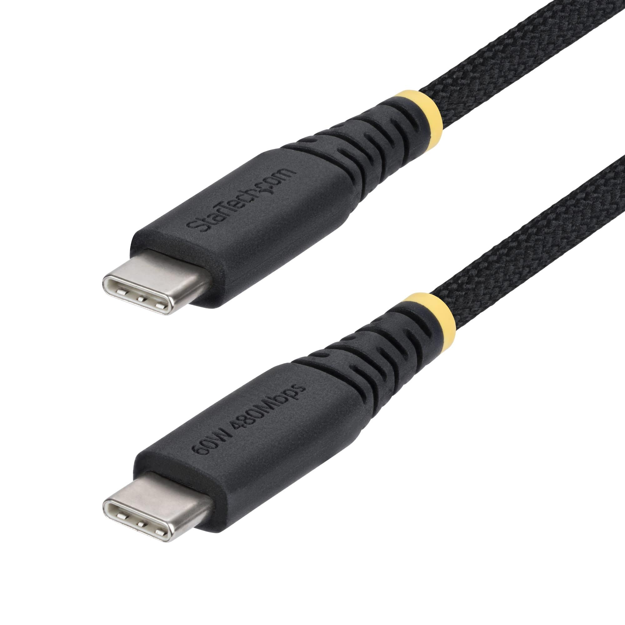 STARTECH.COM - CÂBLE USB - USB-C (M) POUR USB-C (M) - USB 2.0 - 3 A - 30 CM - USB POWER DELIVERY (60W) - NOIR