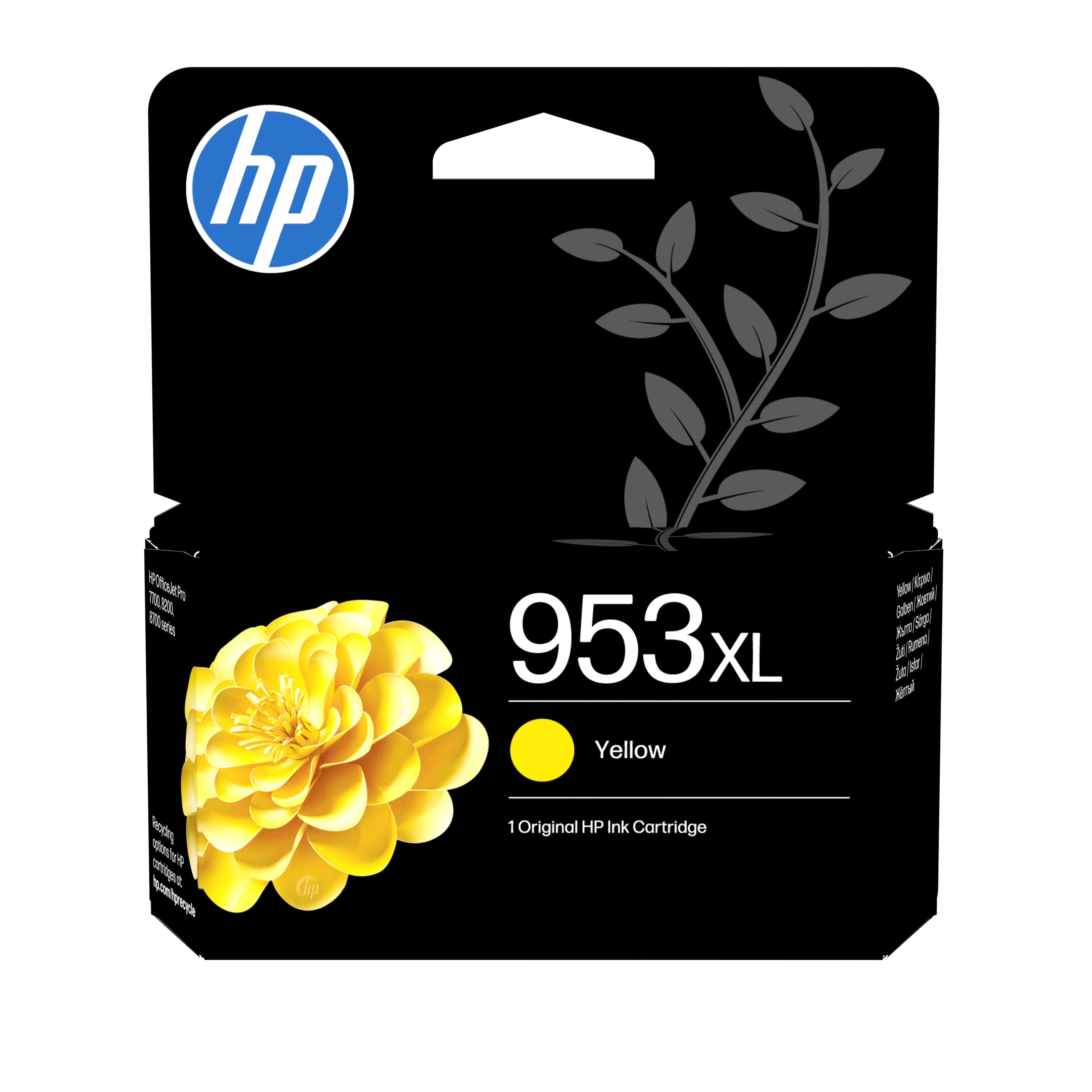 HP 953XL HIGH YIELD YELLOW ORIGINAL INK CARTRIDGE