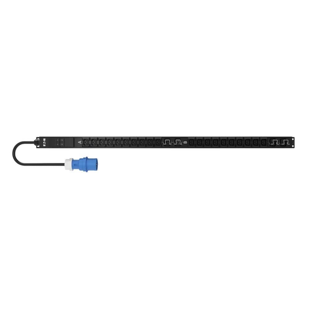 EATON FLEXPDU G2 - UNITÉ DE DISTRIBUTION SECTEUR (RACK-MONTABLE) - DE BASE - 7.4 KW - MONOPHASÉ - ENTRÉE : IEC 60309 32A - CONNECTEURS DE SORTIE : 24 (20 X IEC 60320 C13, 4 X IEC 60320 C19) - 0U - 3 M CORDON