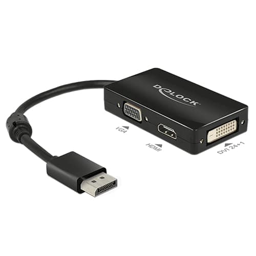 ADAPTATEUR DISPLAYPORT 1.1 > VGA/HDMI/DVI