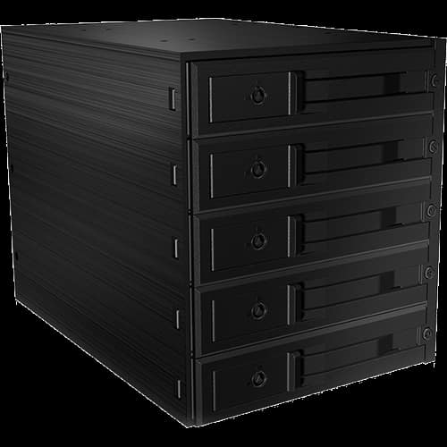 BACKPLANE 5 DISQUES 3"1/2 SATA / SAS NOIR