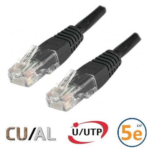 CORDON RJ45 CAT 5E U/UTP CLASSIC 2M NOIR